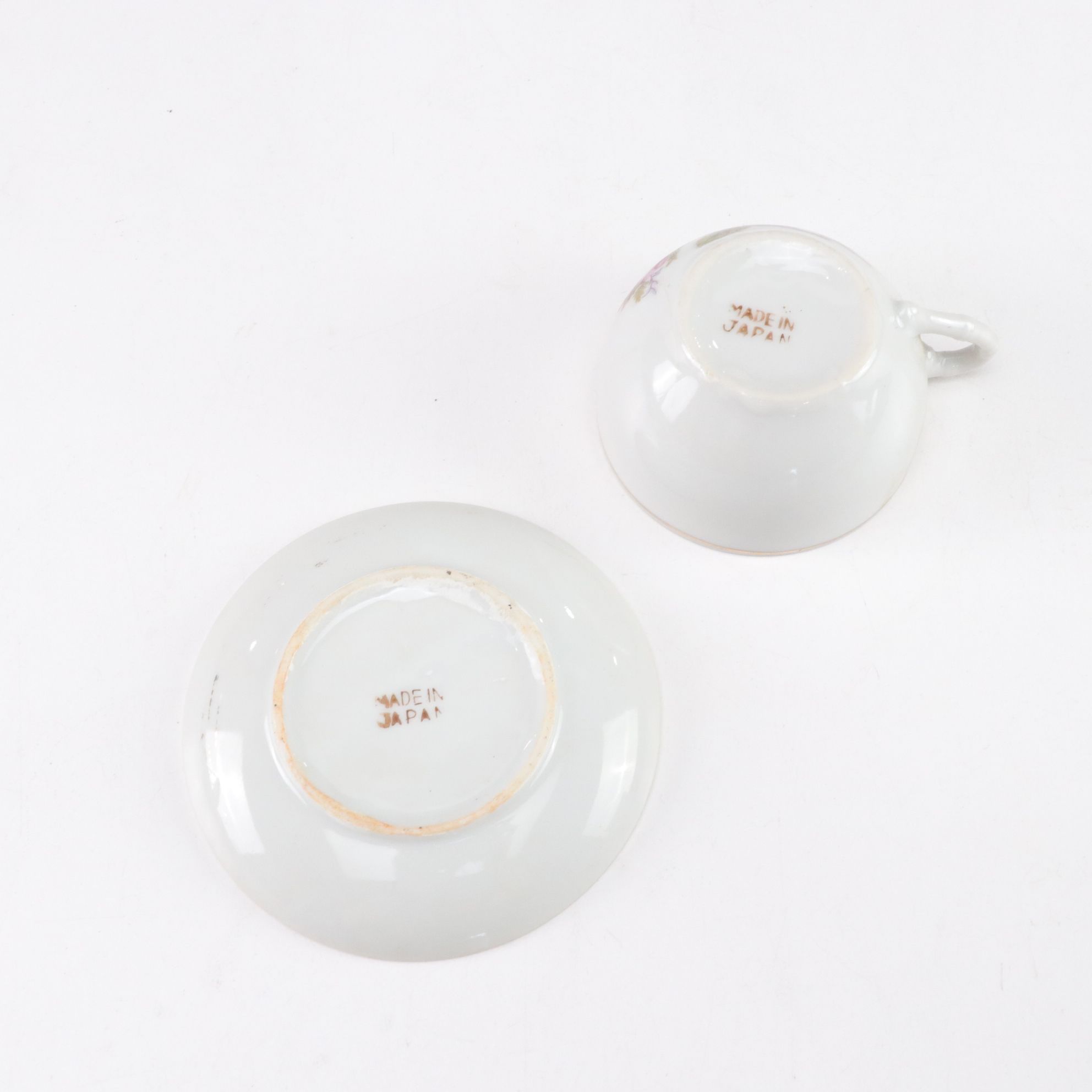 Japanese "Moss Rose" Porcelain Child's Tea Set