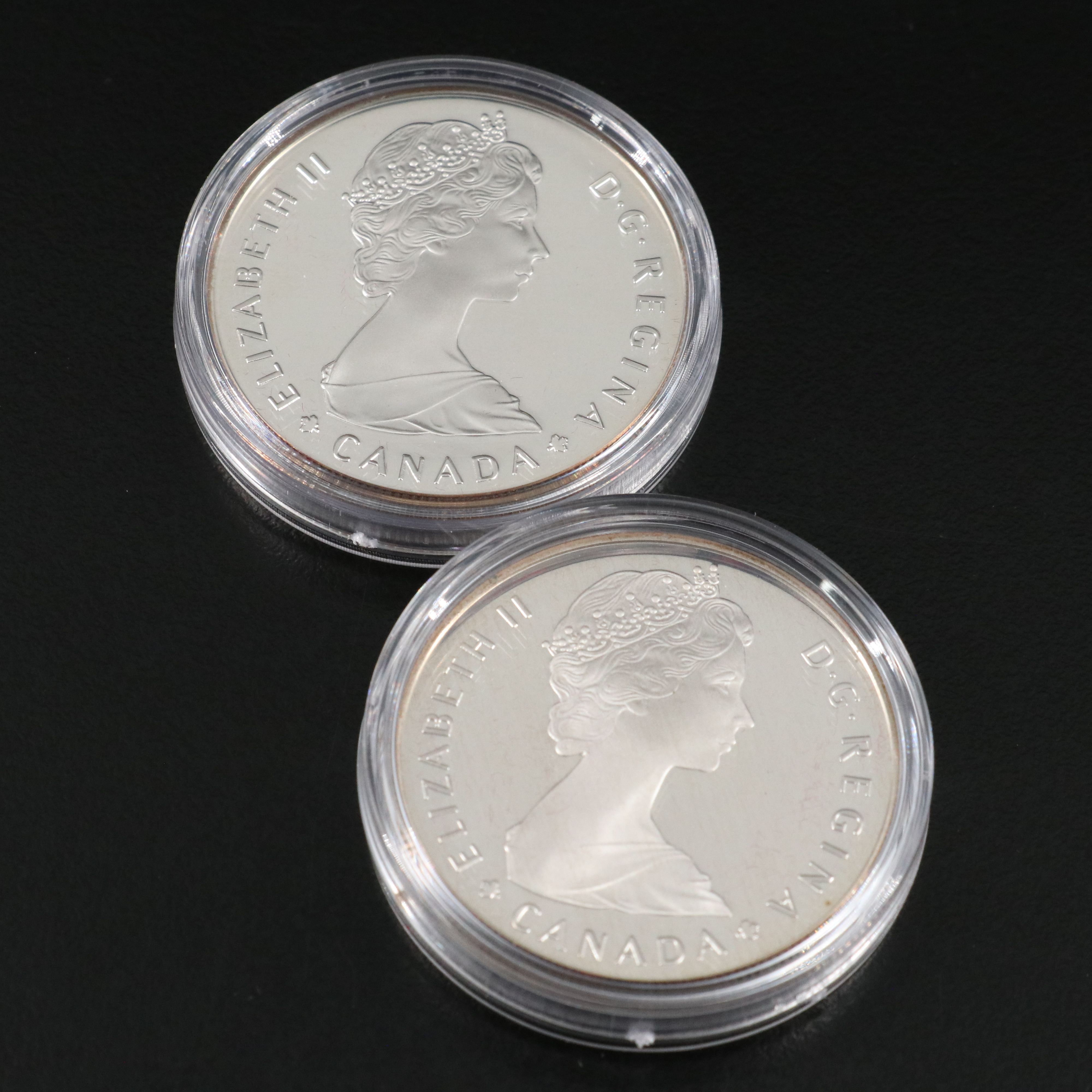 Five 1985 Canada Silver Proof Commemorative Dollars