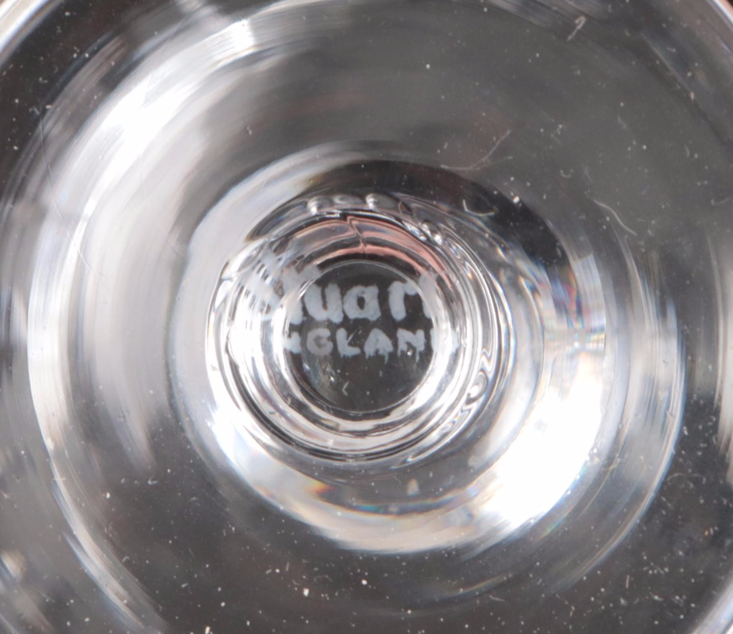 Stuart "Hampshire" Crystal Coupes, Wine Glasses, Cordials, and More Stemware