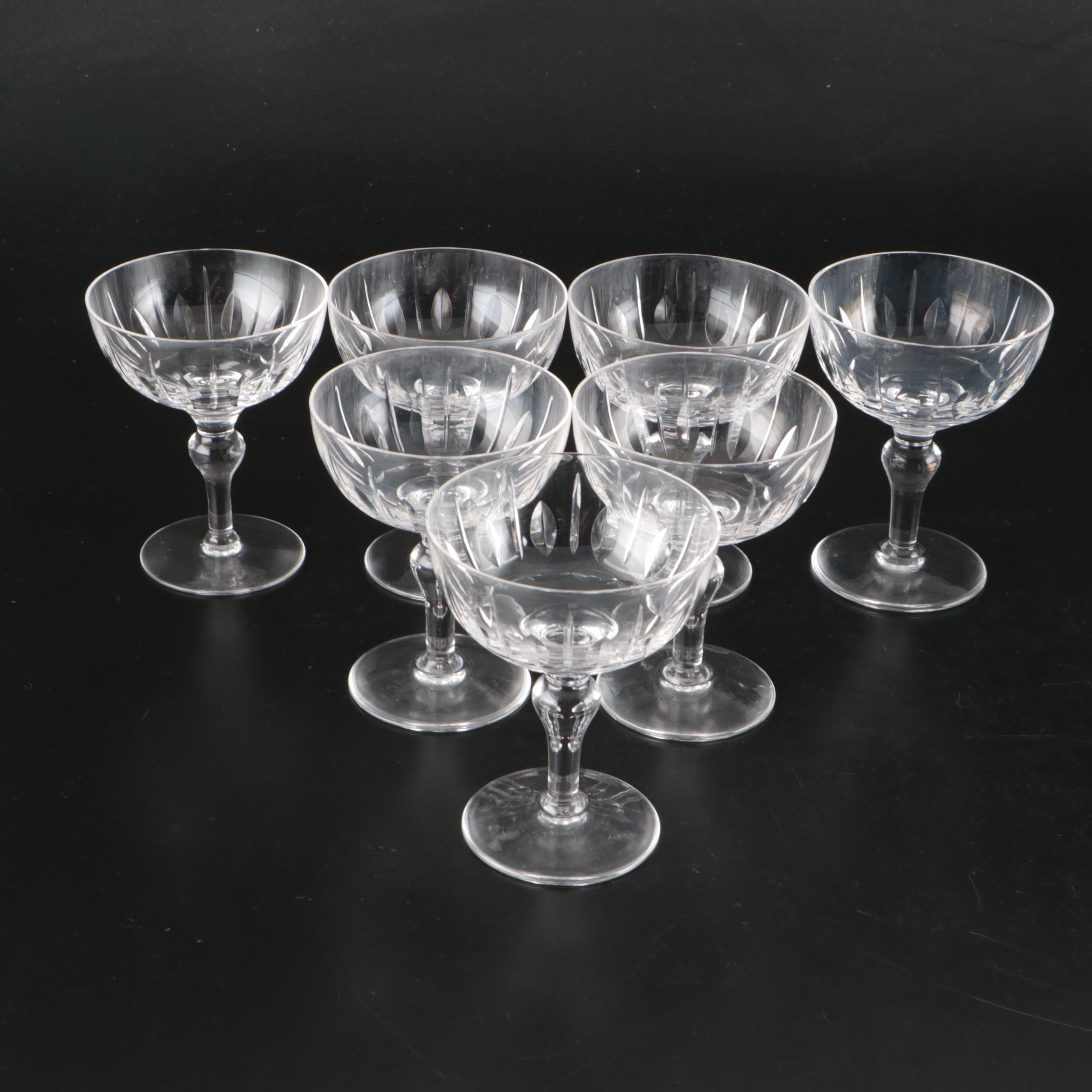 Stuart "Hampshire" Crystal Coupes, Wine Glasses, Cordials, and More Stemware