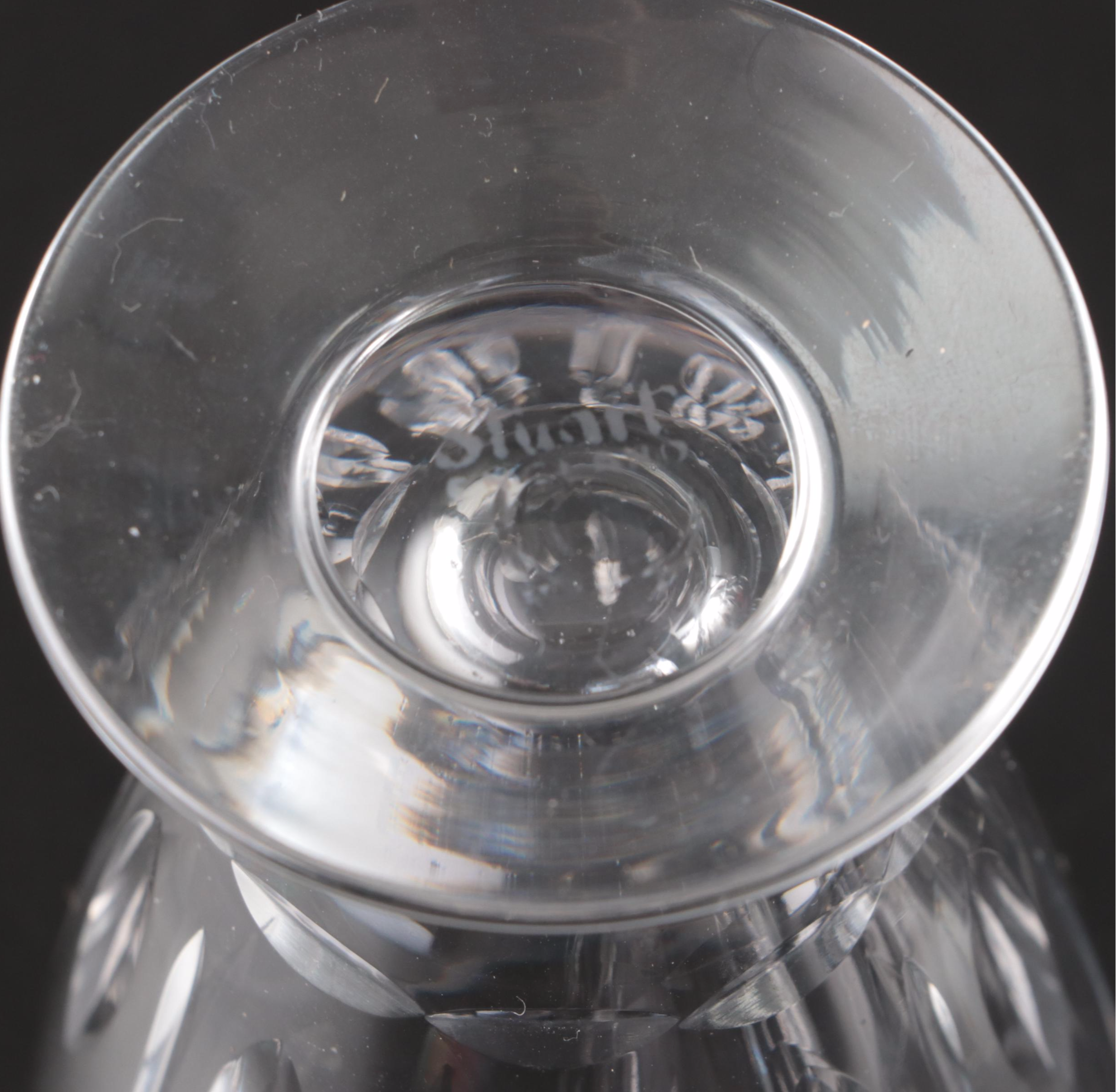 Stuart "Hampshire" Crystal Coupes, Wine Glasses, Cordials, and More Stemware