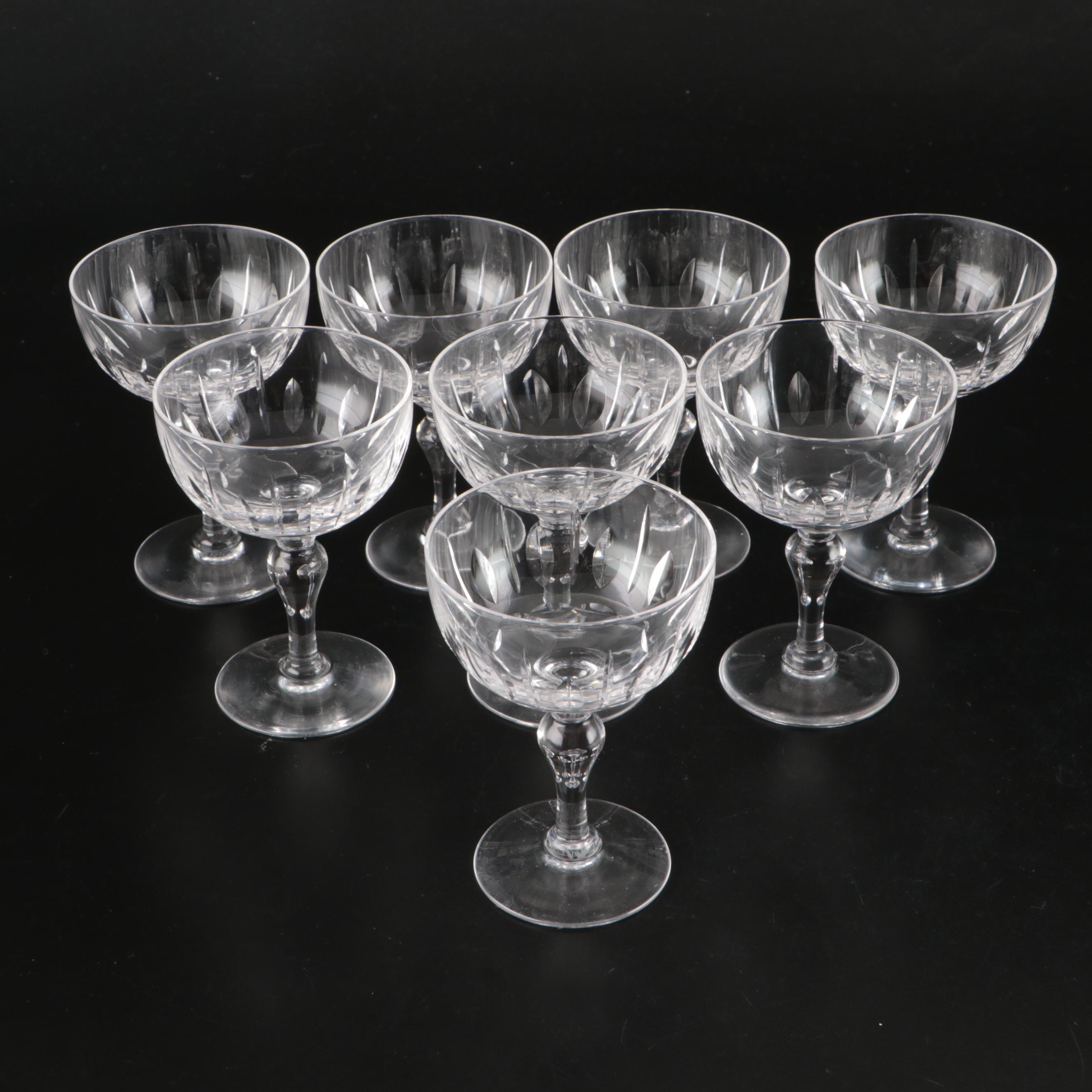 Stuart "Hampshire" Crystal Coupes, Wine Glasses, Cordials, and More Stemware