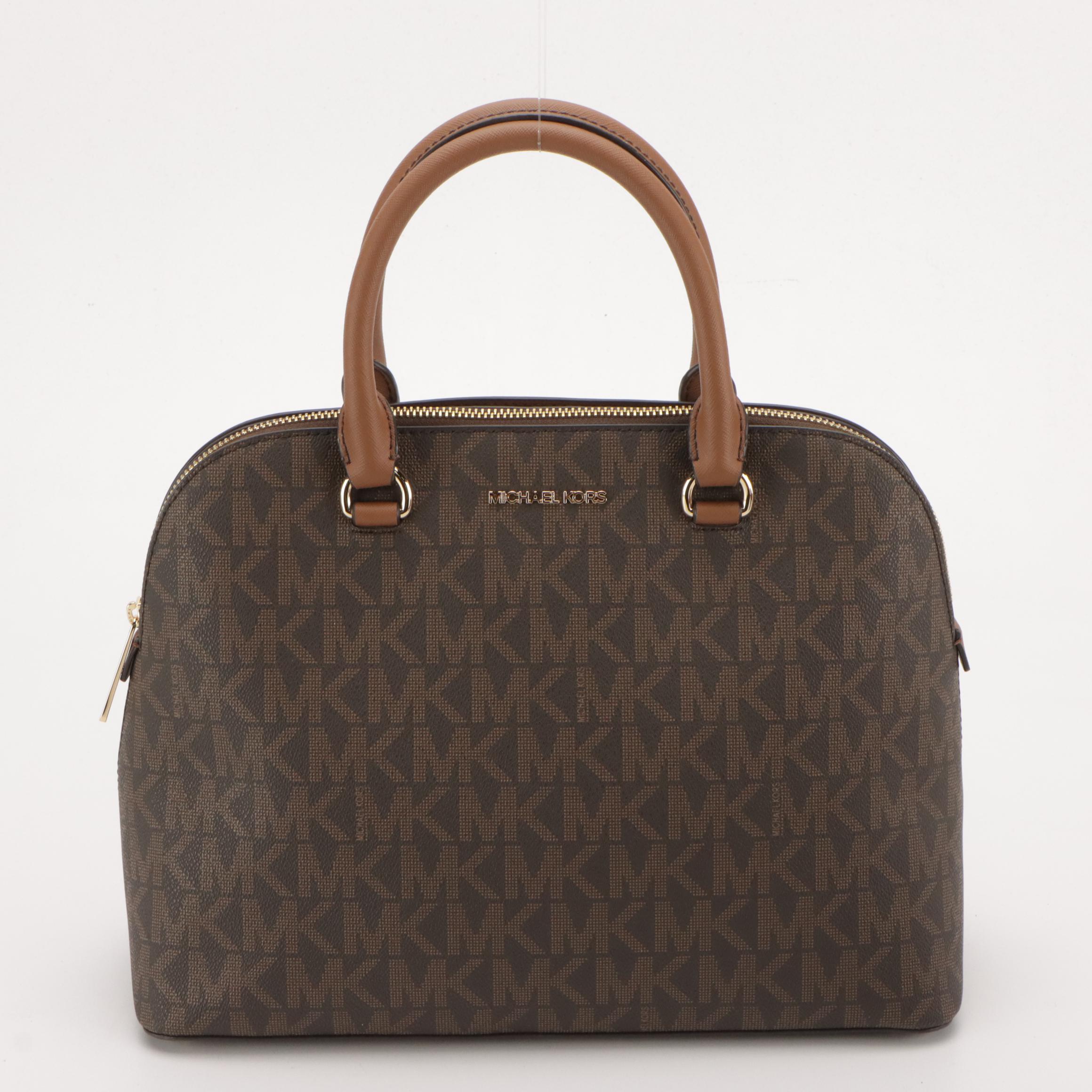 Michael Kors Cindy Dome Two-Way Bag with Miche Croc Embossed Handbag & Clutch