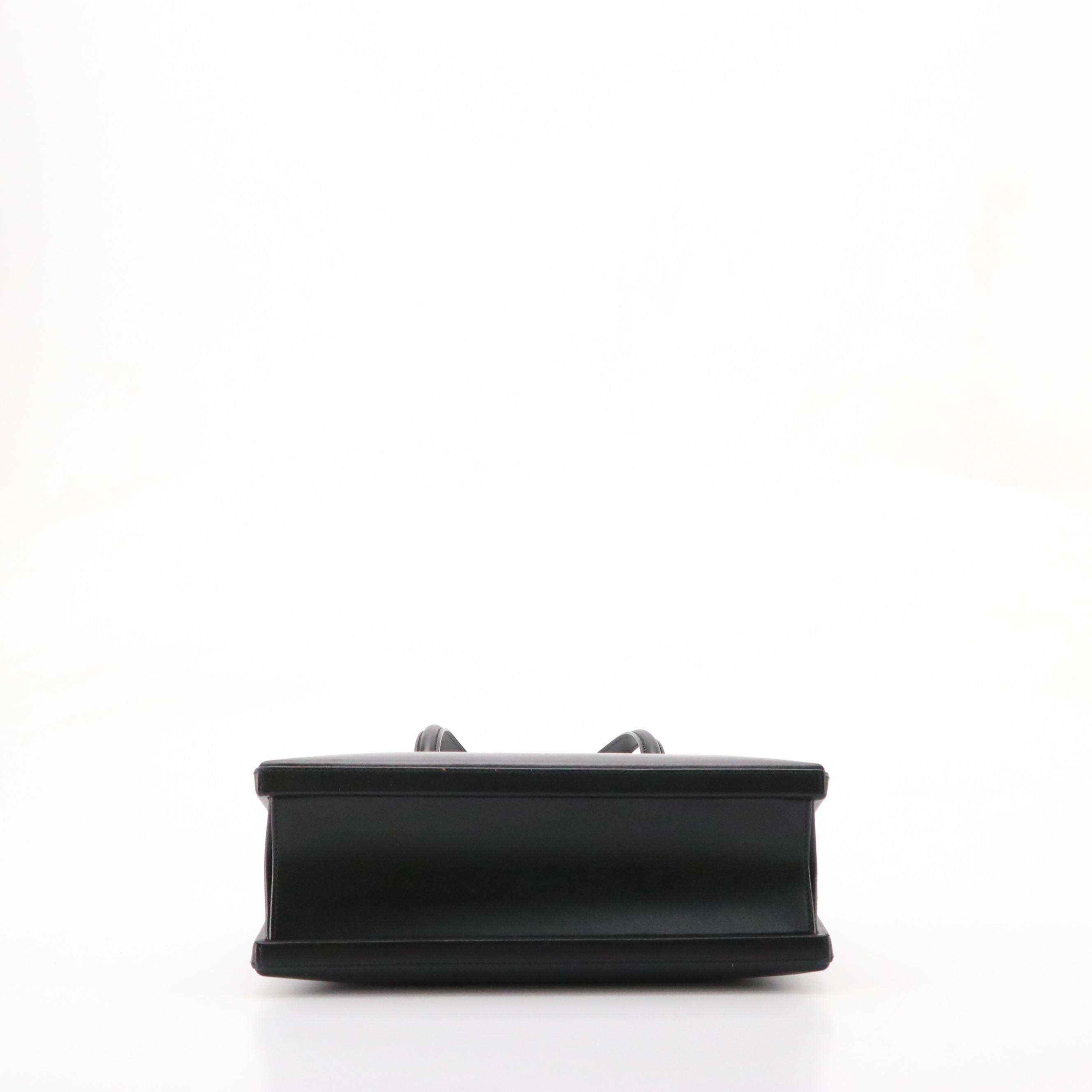 Loewe Black Smooth Calfskin Leather Handbag