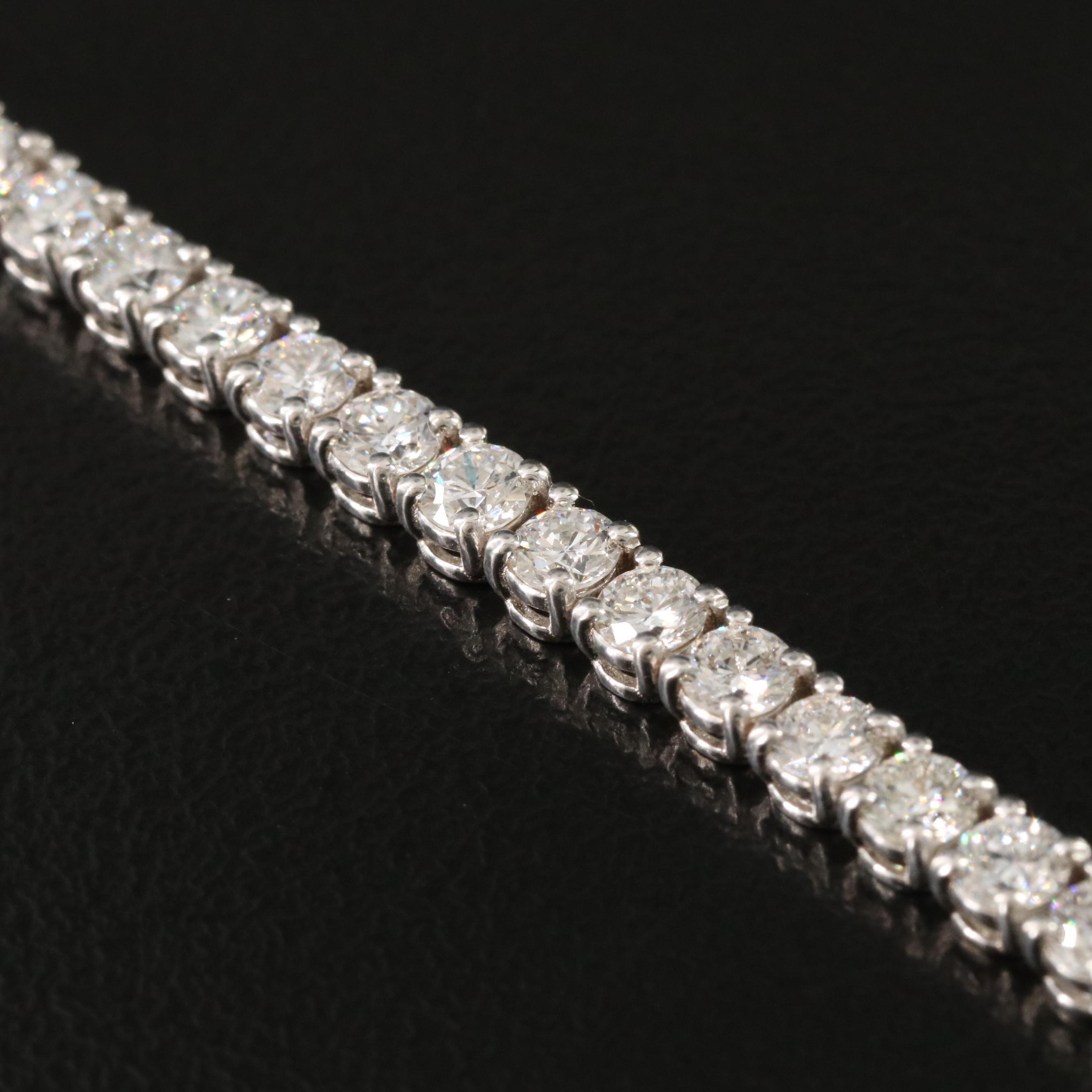 14K 6.02 CTW Lab Grown Diamond Line Bracelet with IGI Report