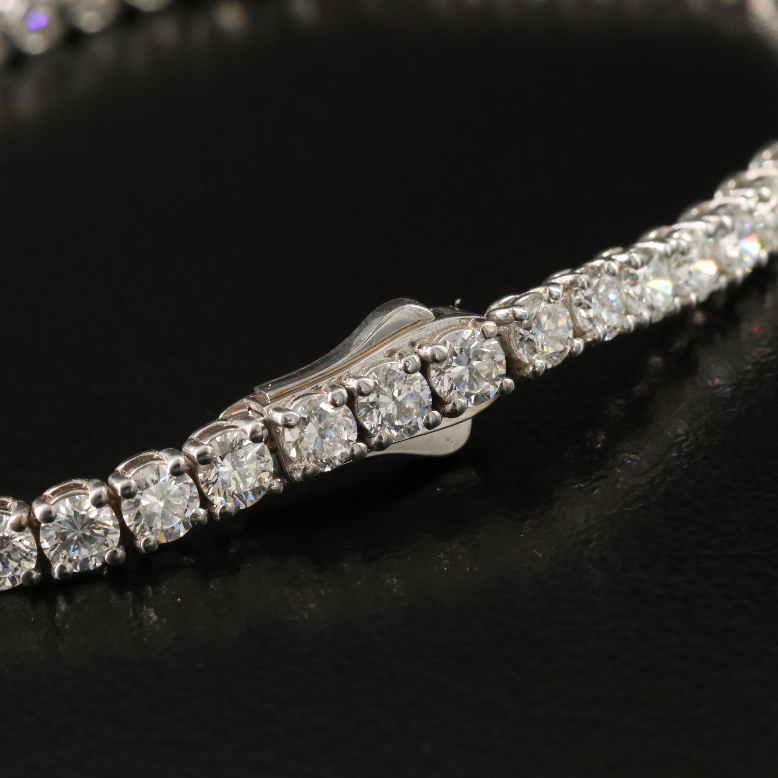 14K 6.02 CTW Lab Grown Diamond Line Bracelet with IGI Report