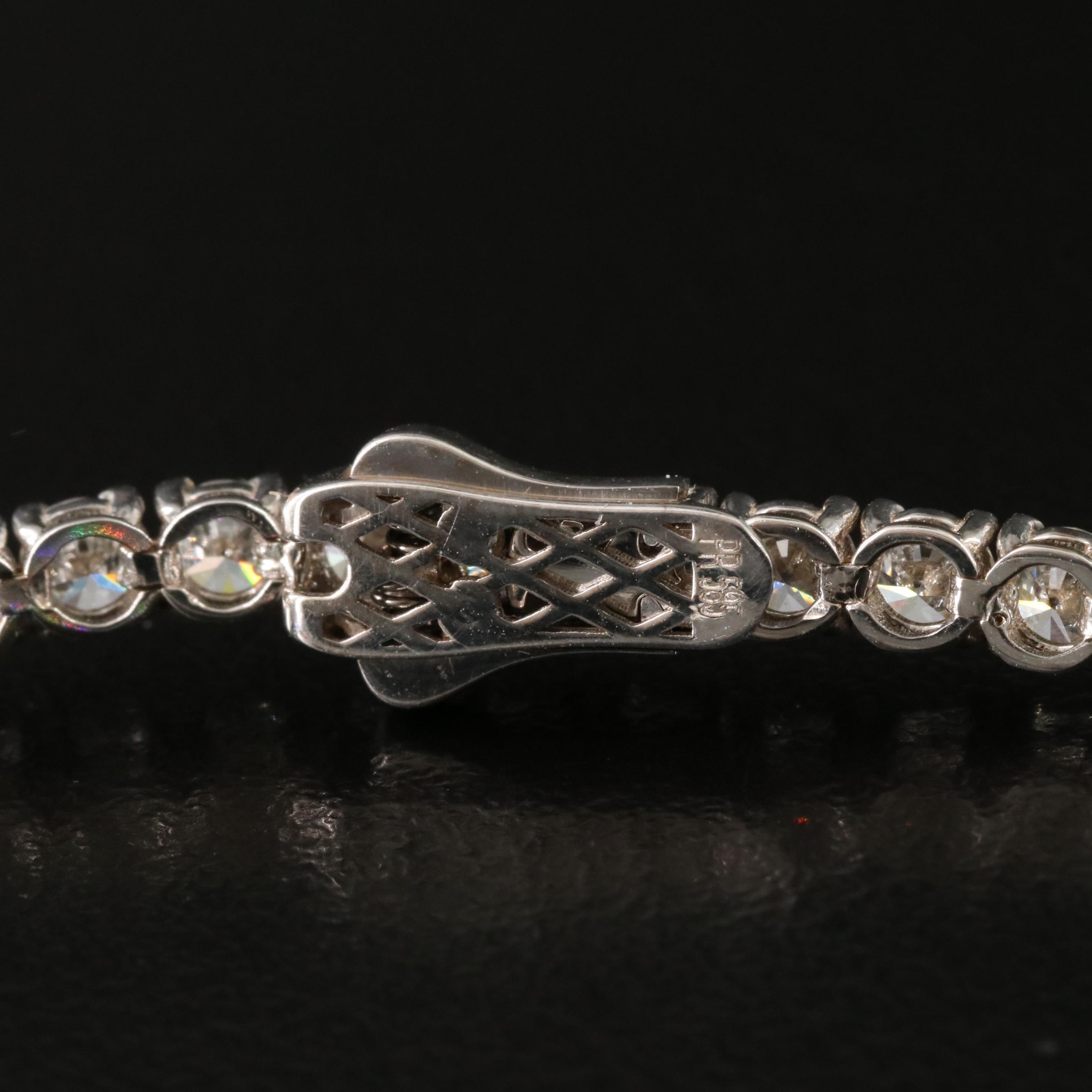 14K 6.02 CTW Lab Grown Diamond Line Bracelet with IGI Report