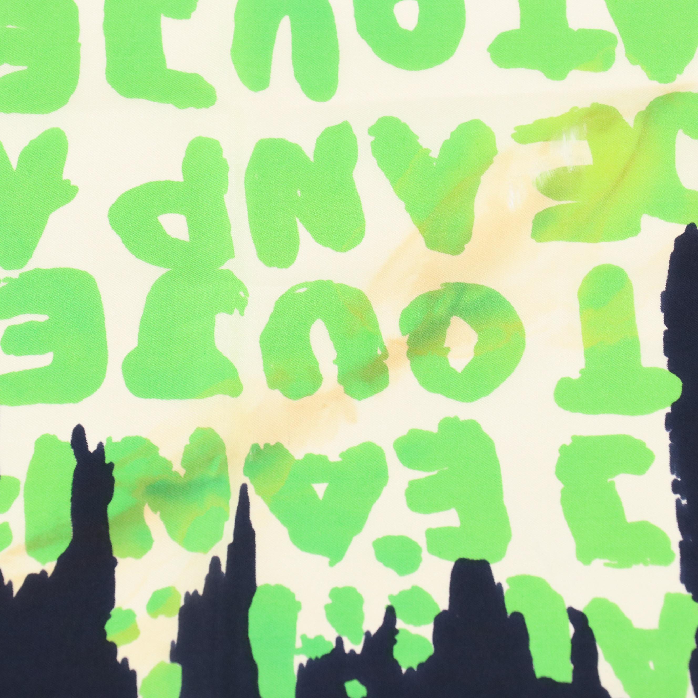 Jean Patou Printed Silk Scarf