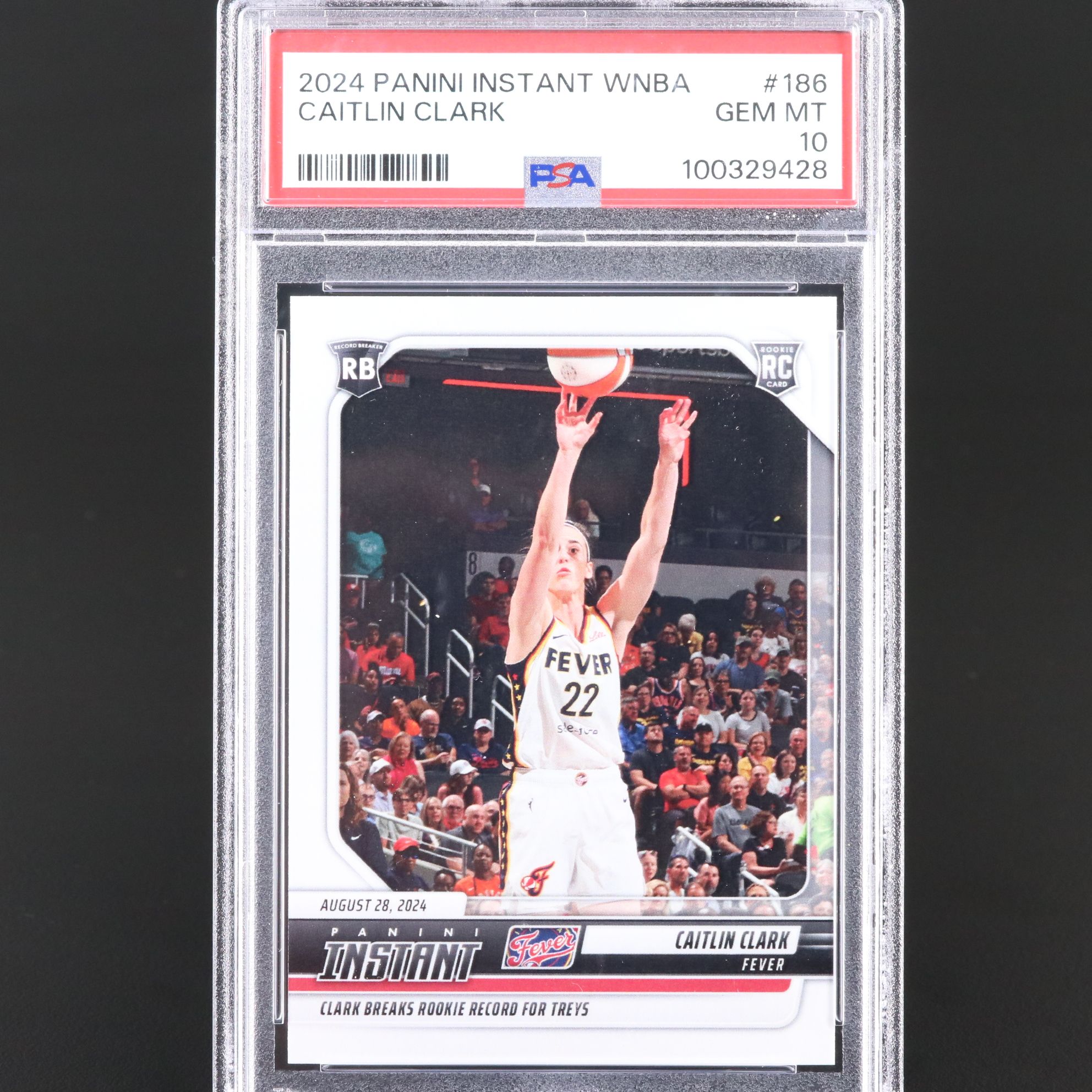 2024 Panini Instant Caitlin Clark Rookie Basketball Card Graded PSA 10