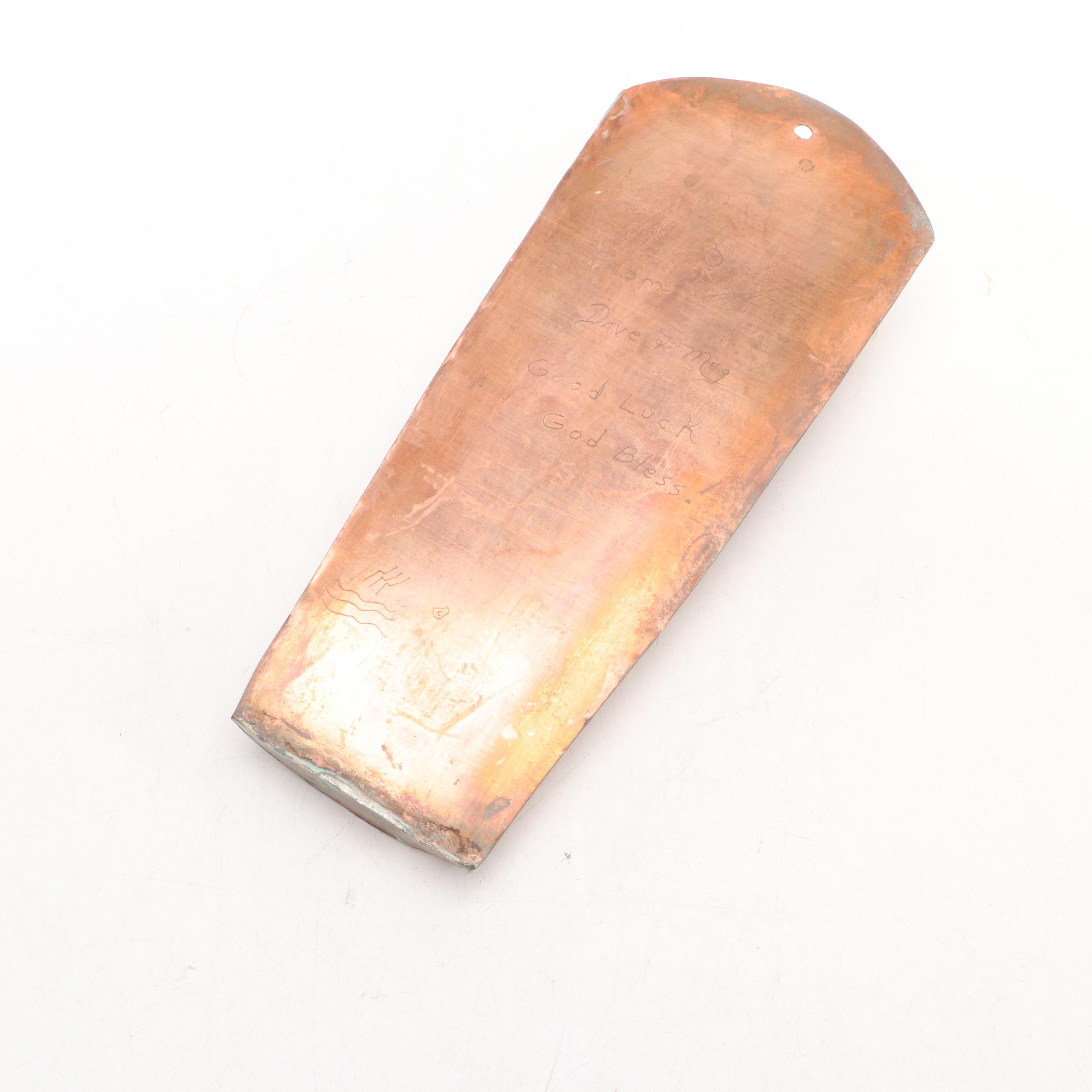 Arts and Crafts Copper Vases and Candlesticks with Other Home Décor