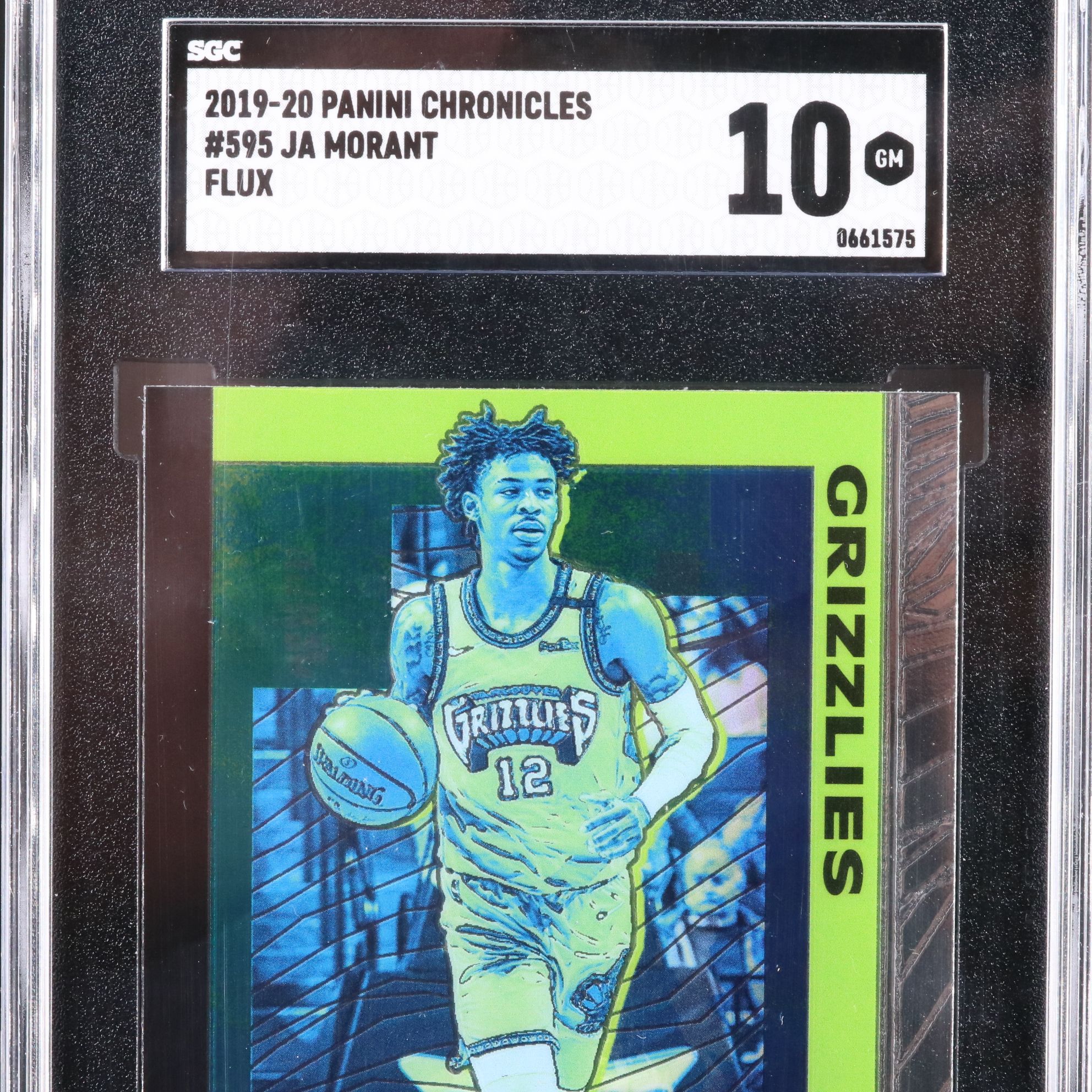 2019-20 Chronicles Ja Morant Flux Rookie Basketball Card Graded SGC 10