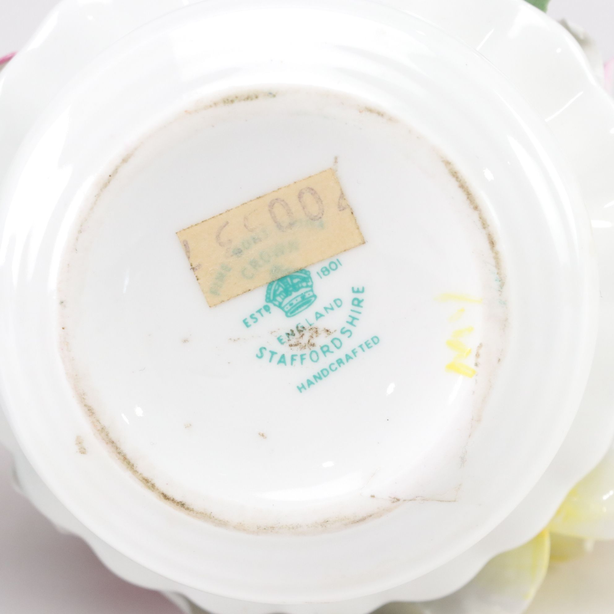 English Staffordshire in Collection of Bone China Rose and Swan Figurines