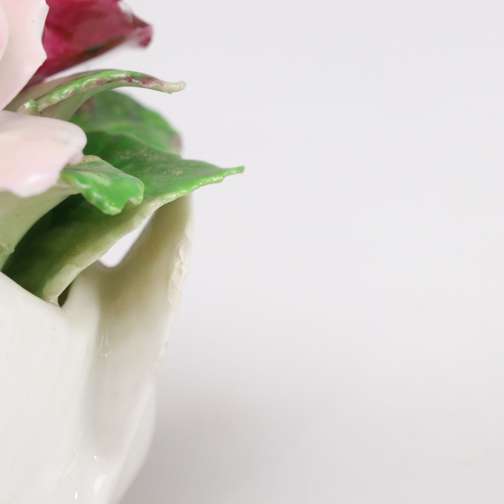 English Staffordshire in Collection of Bone China Rose and Swan Figurines