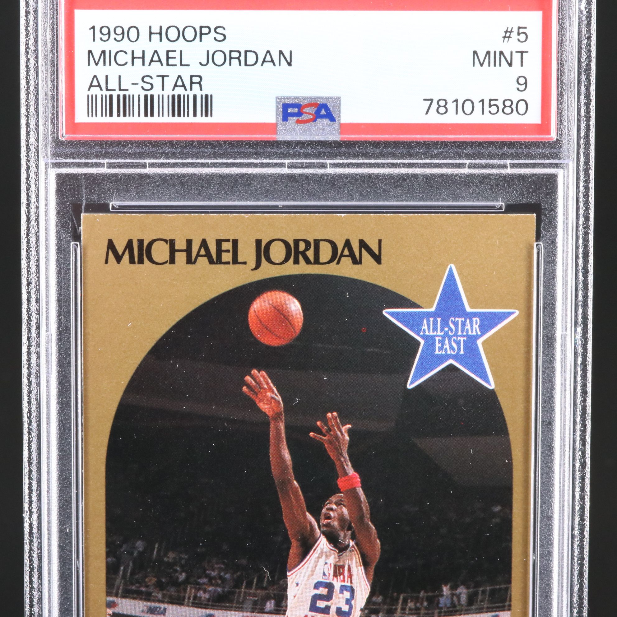 1990 NBA Hoops Michael Jordan All-Star Basketball Card Graded PSA 9