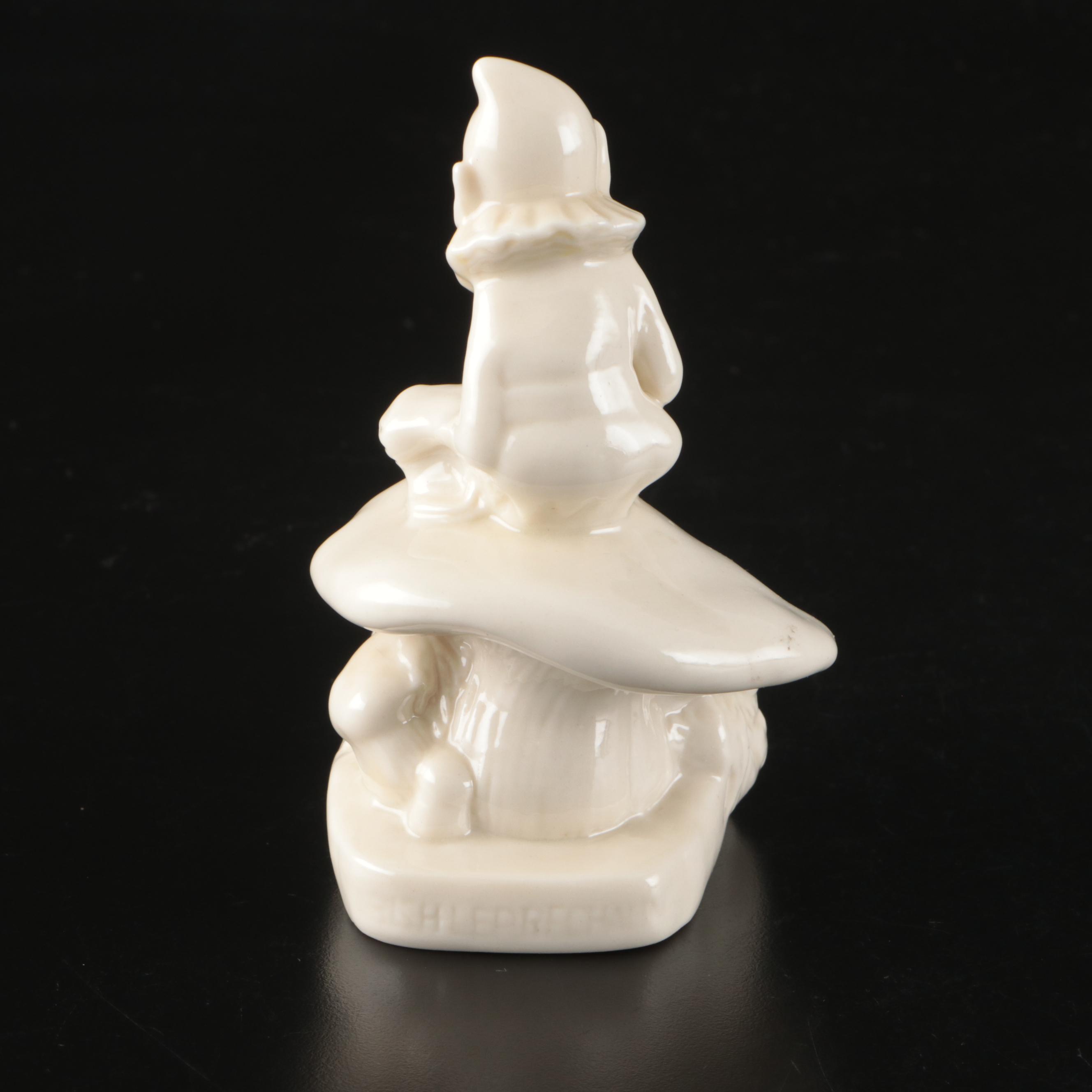 Belleek Porcelain Figural Creamers, Bud Vase, Figurines, and Lidded Box