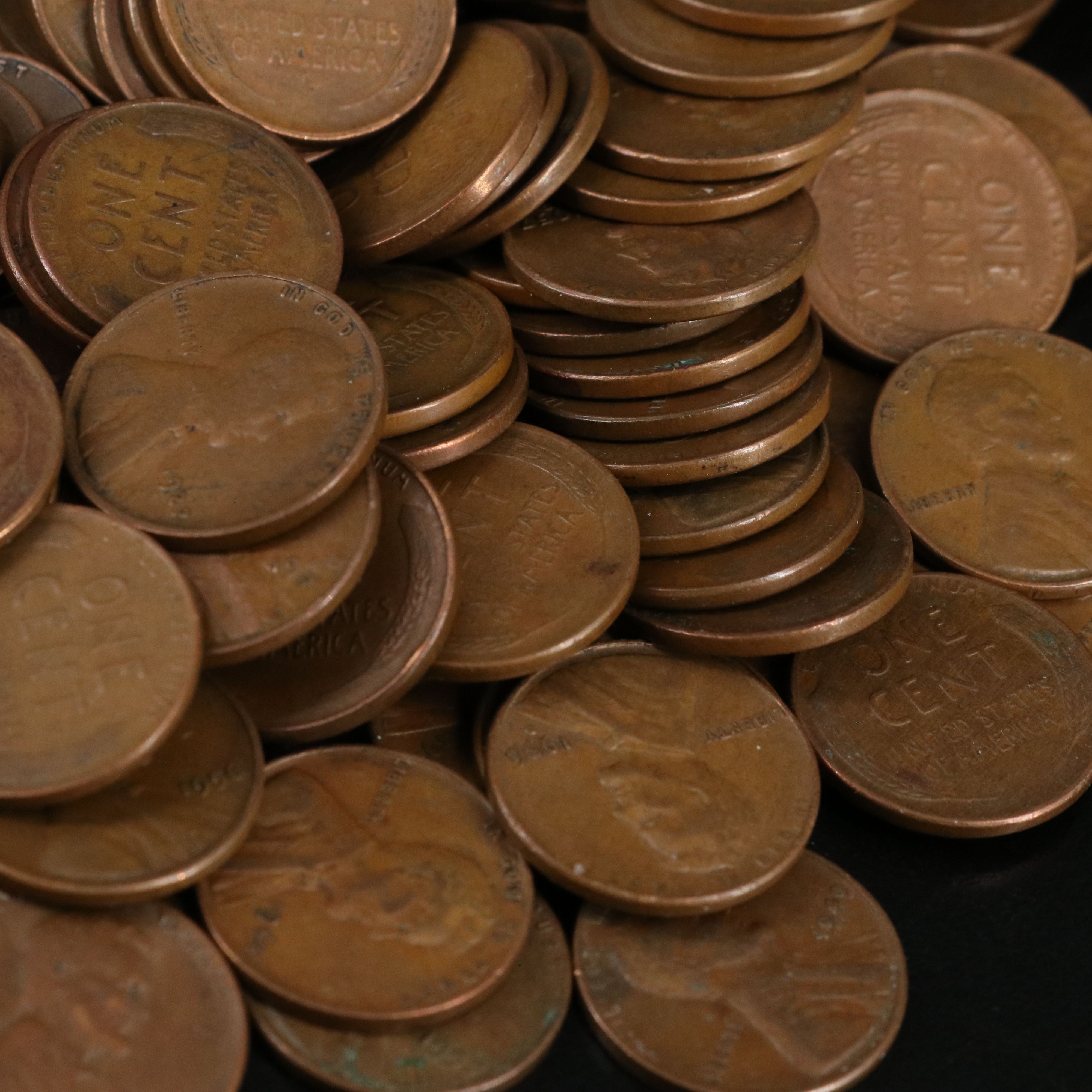 328 Lincoln Wheat Cents, Vintage U.S. Currency, Ike Dollars, and More