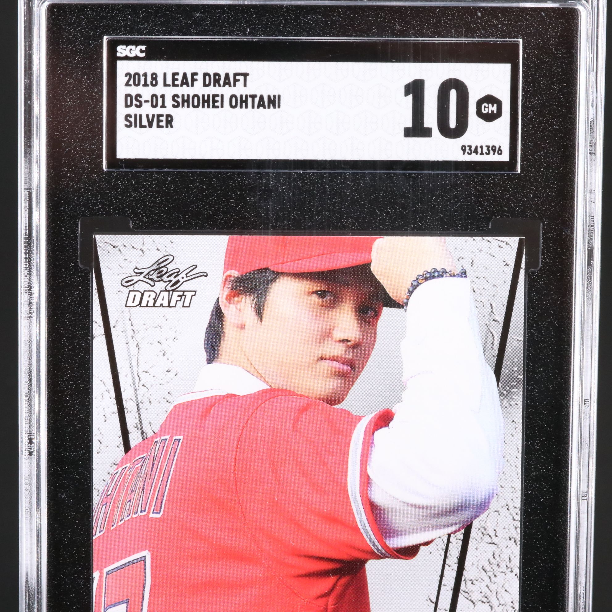 2018 Leaf Draft Shoehei Ohtani Rookie Year Silver Baseball Card Graded SGC 10