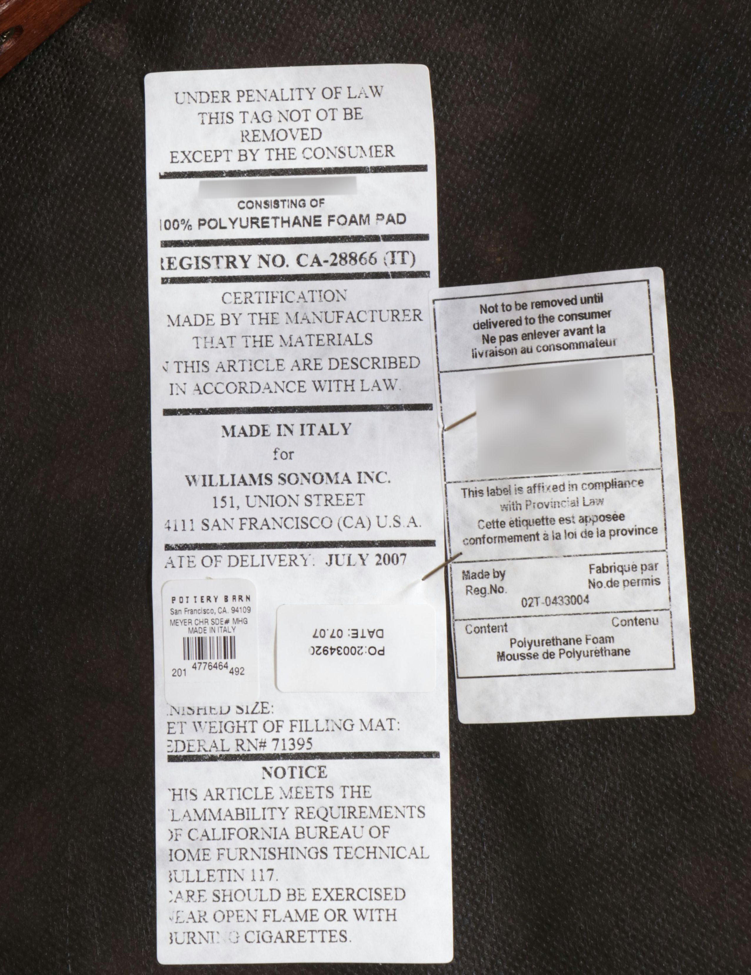 Williams-Sonoma Nine-Piece Dining Set