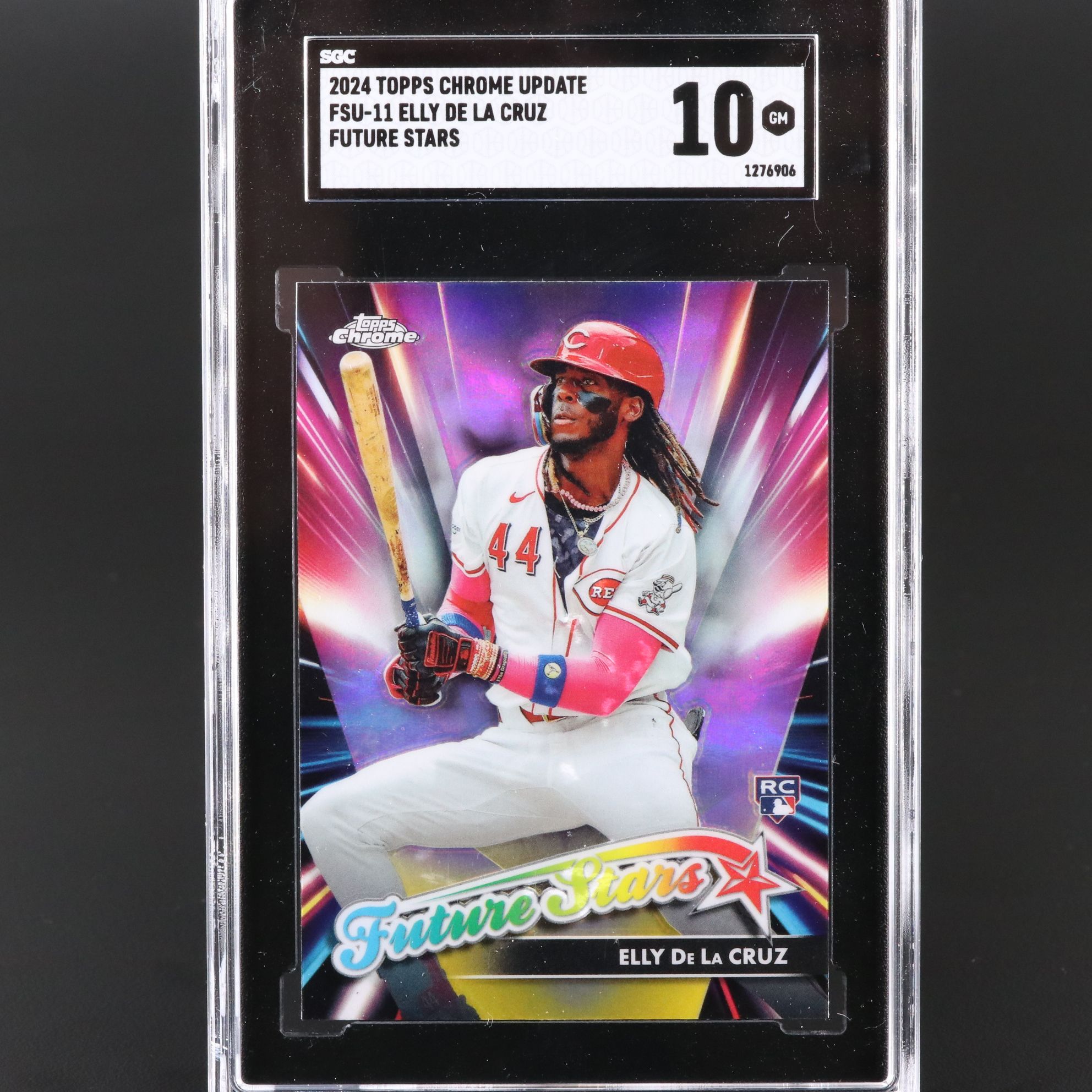 2024 Topps Chrome Elly De La Cruz Future Stars Rookie Card Graded SGC 10
