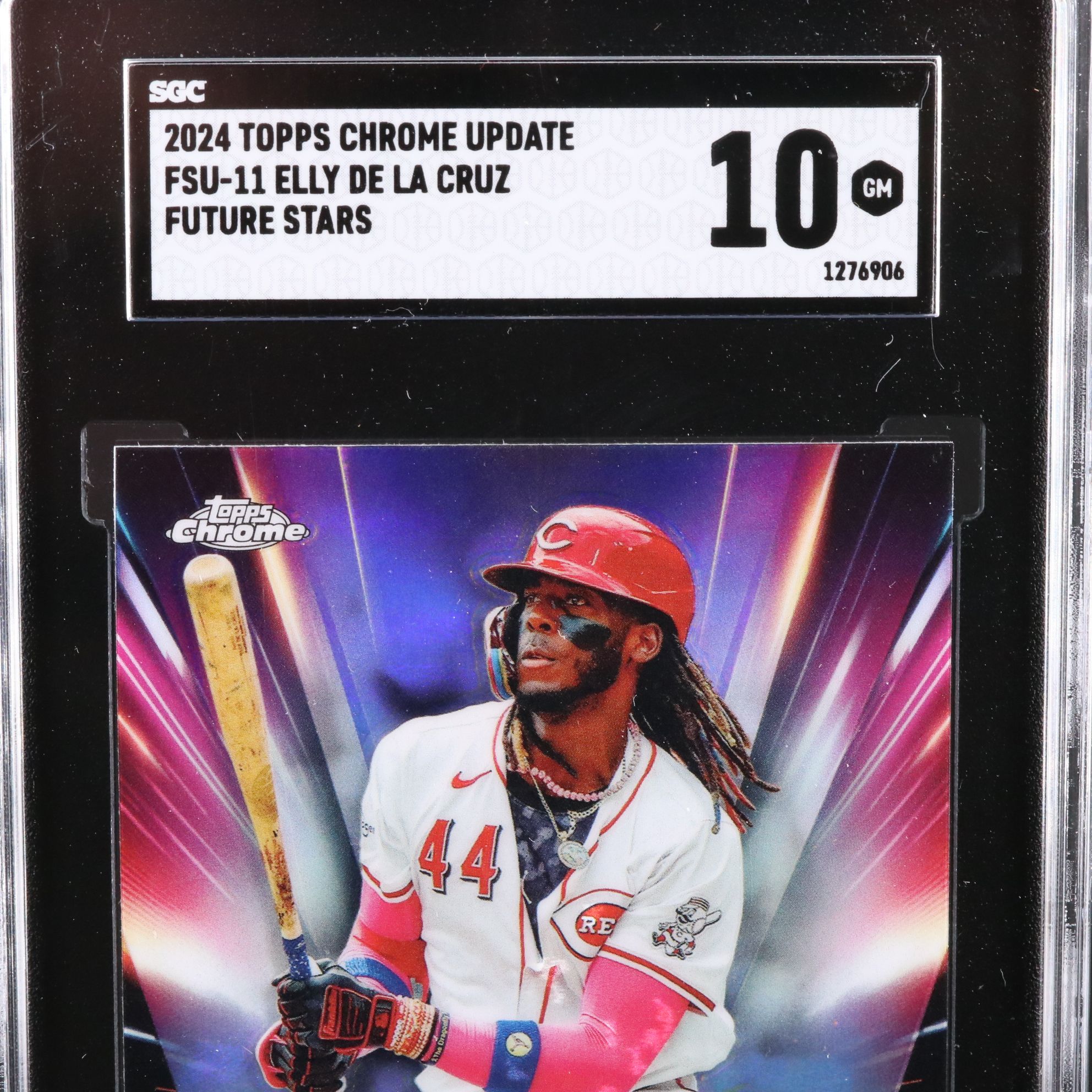 2024 Topps Chrome Elly De La Cruz Future Stars Rookie Card Graded SGC 10