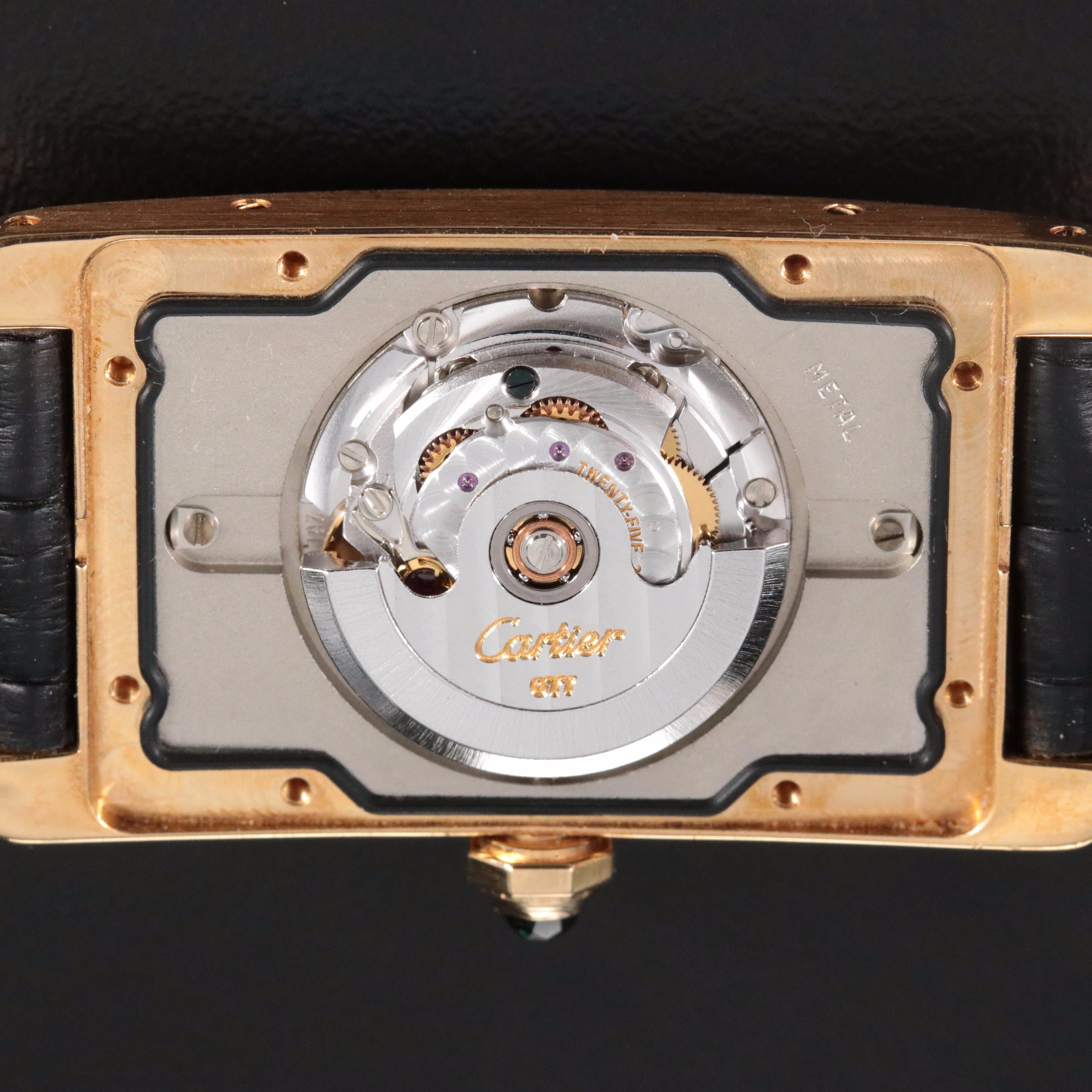 Cartier Tank Americaine 18K Gold Watch