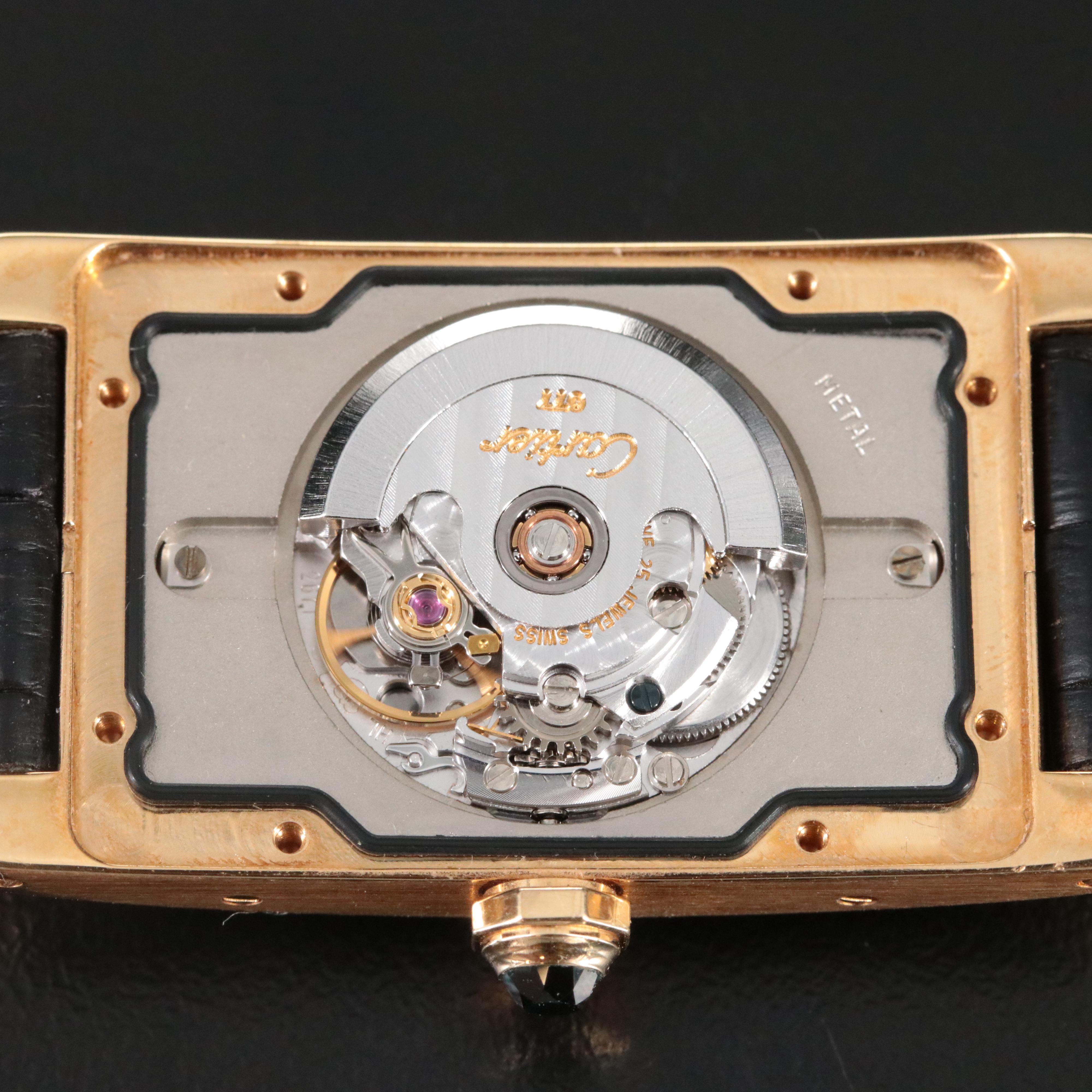 Cartier Tank Americaine 18K Gold Watch