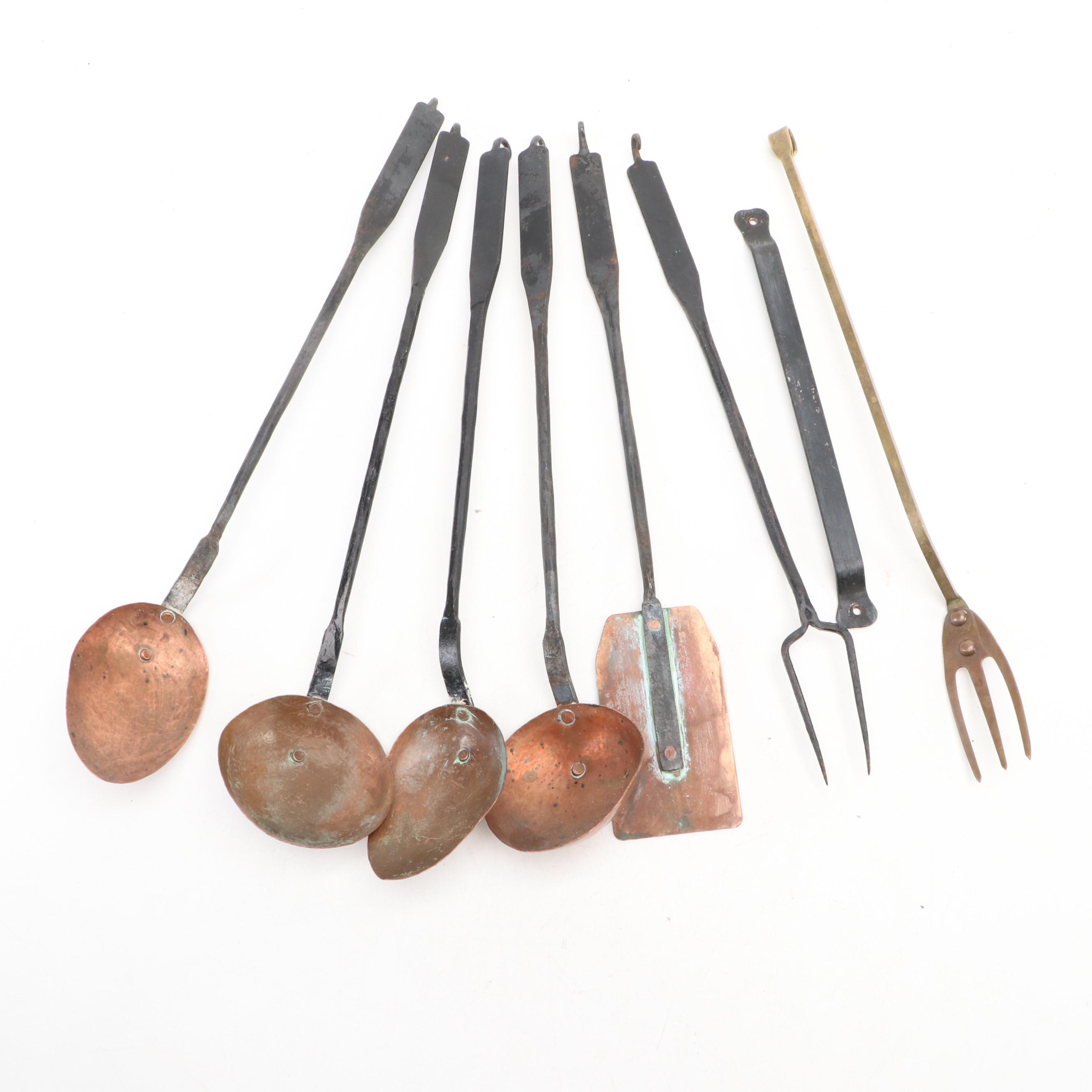 Hammered and Forged Copper and Brass Utensils and Pan