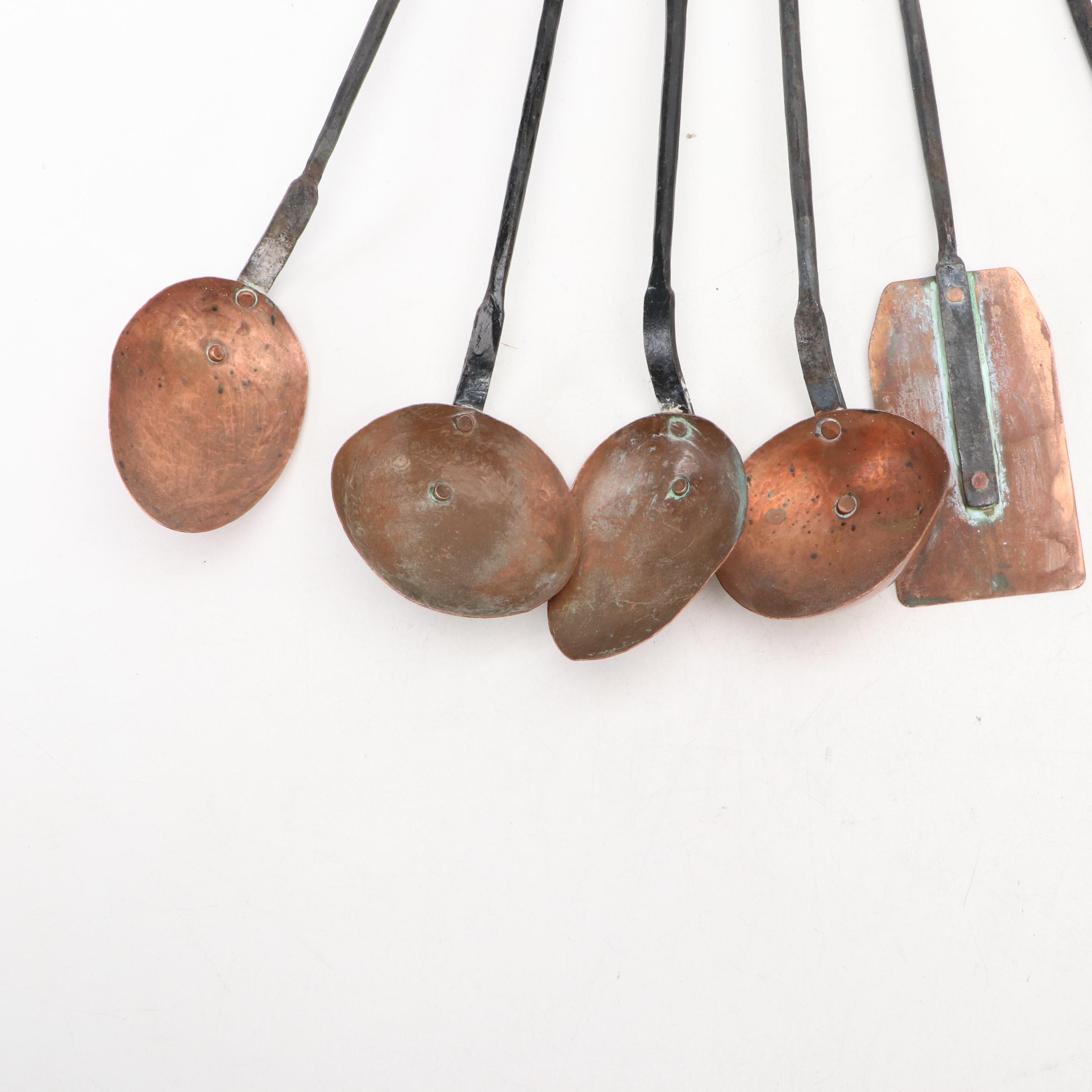 Hammered and Forged Copper and Brass Utensils and Pan