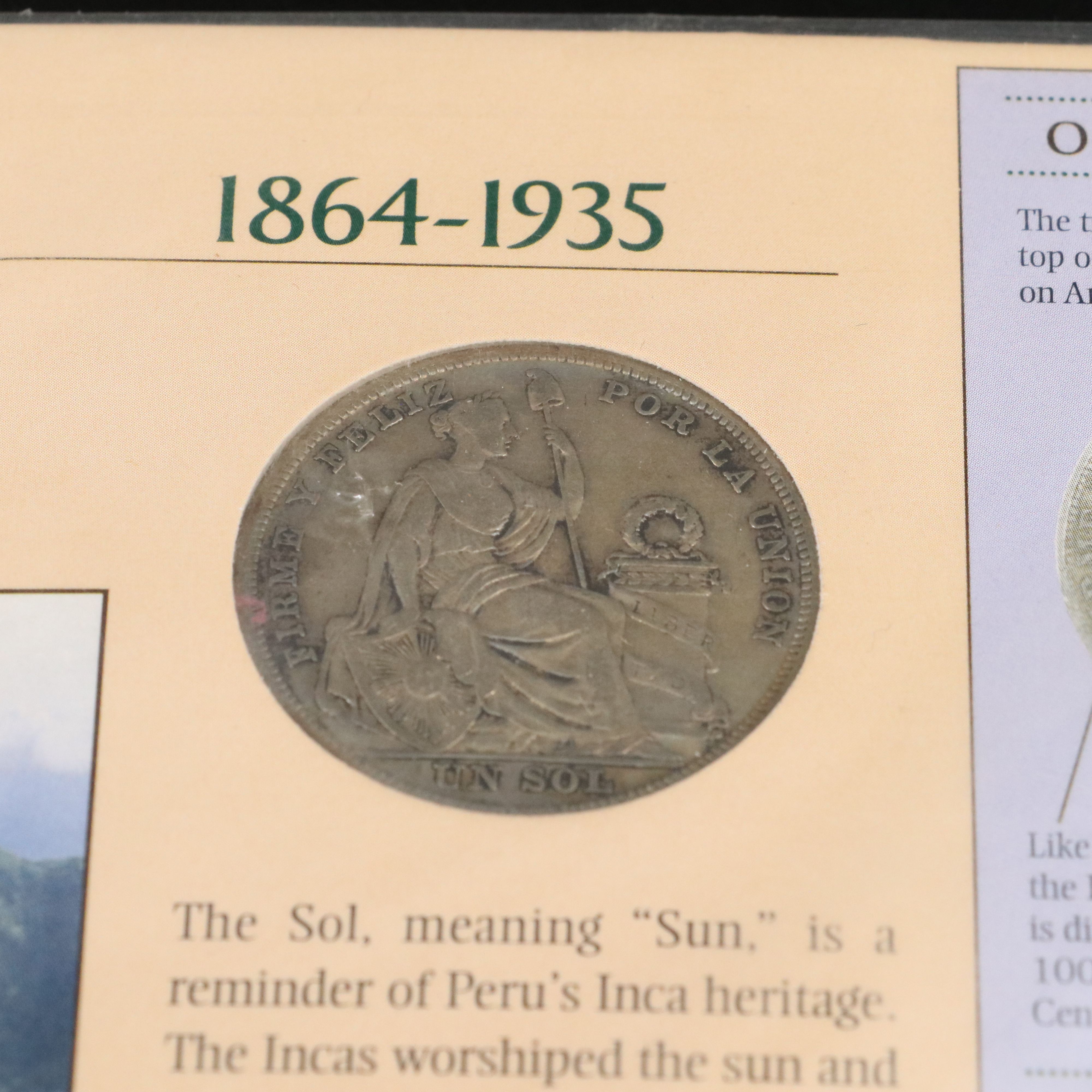 Six "Silver Dollars of the World" Cards by the American Historic Society