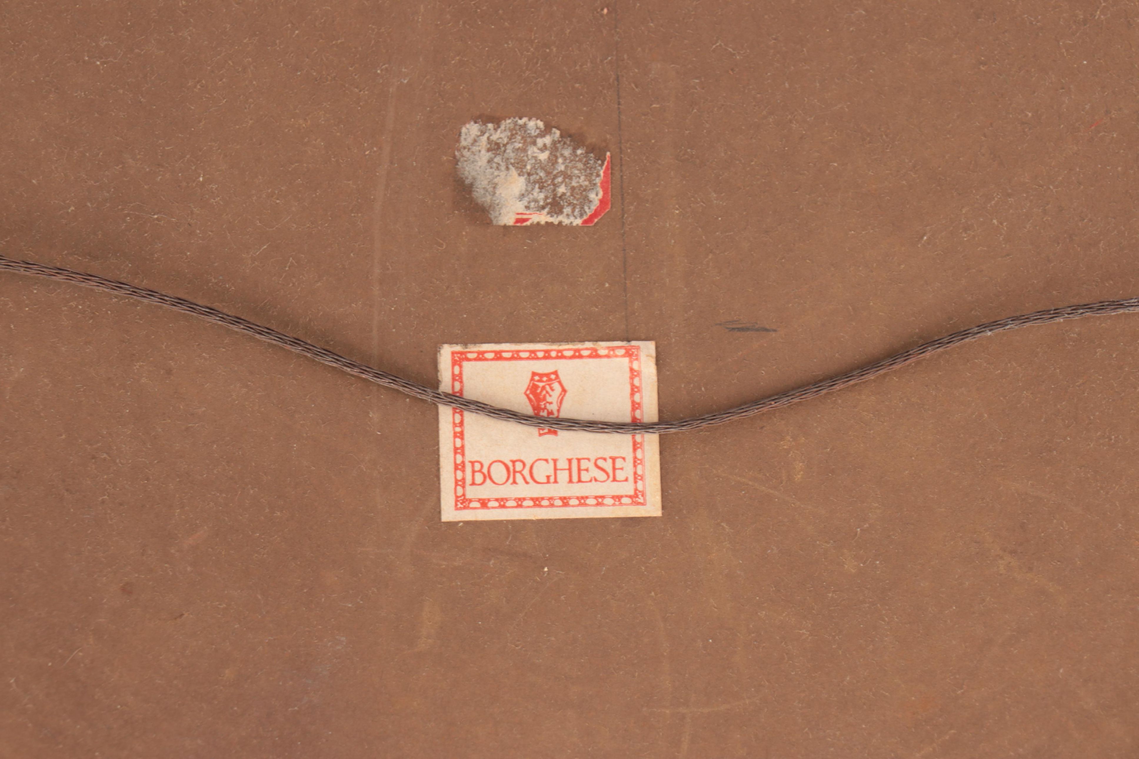 Borghese  with Other Oval Giltwood Hanging Mirrors, Mid-20th Century