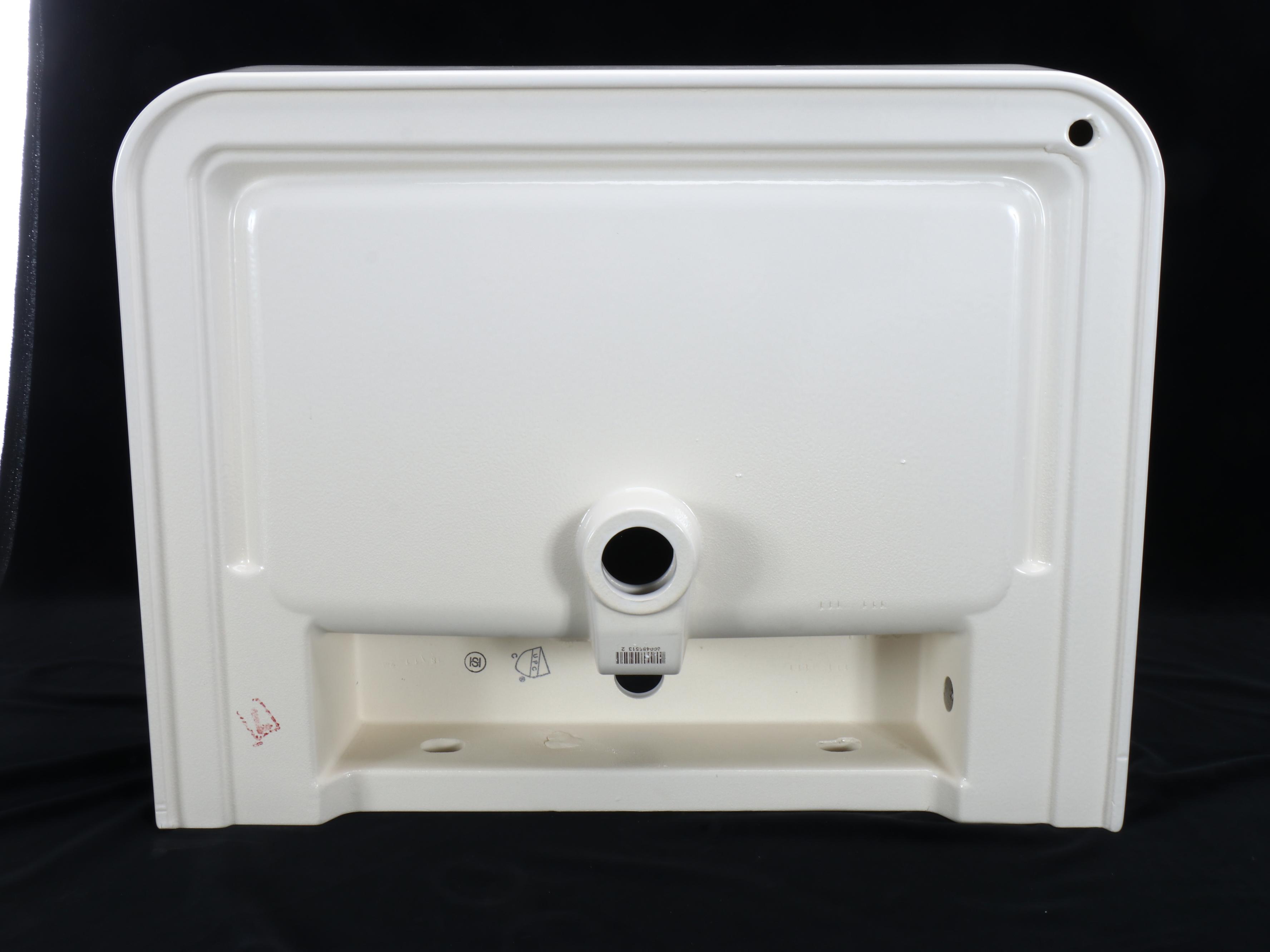 White Porcelain Wall-Mount Bathroom Sink