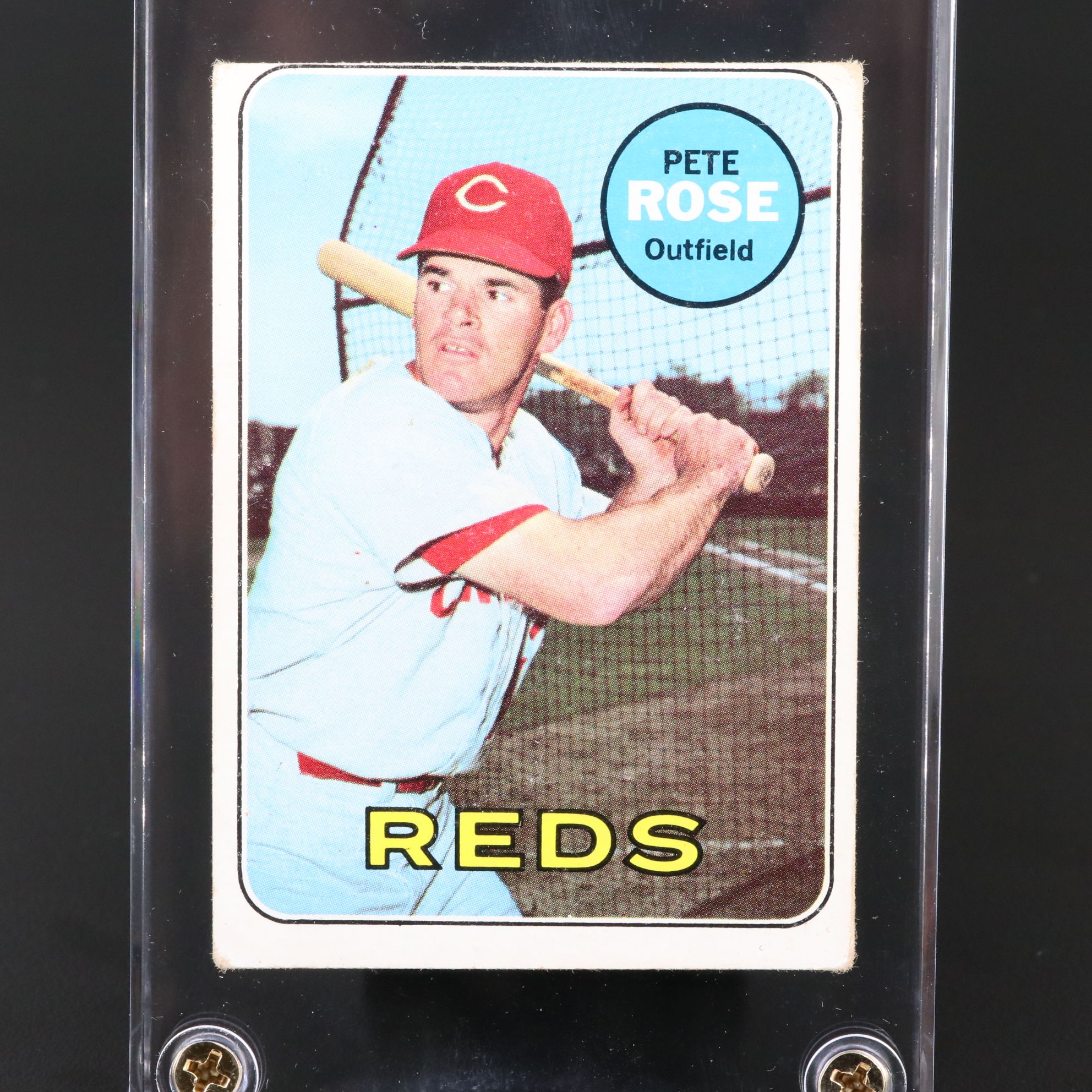 1969 Topps Pete Rose Cincinnati Reds Baseball Card