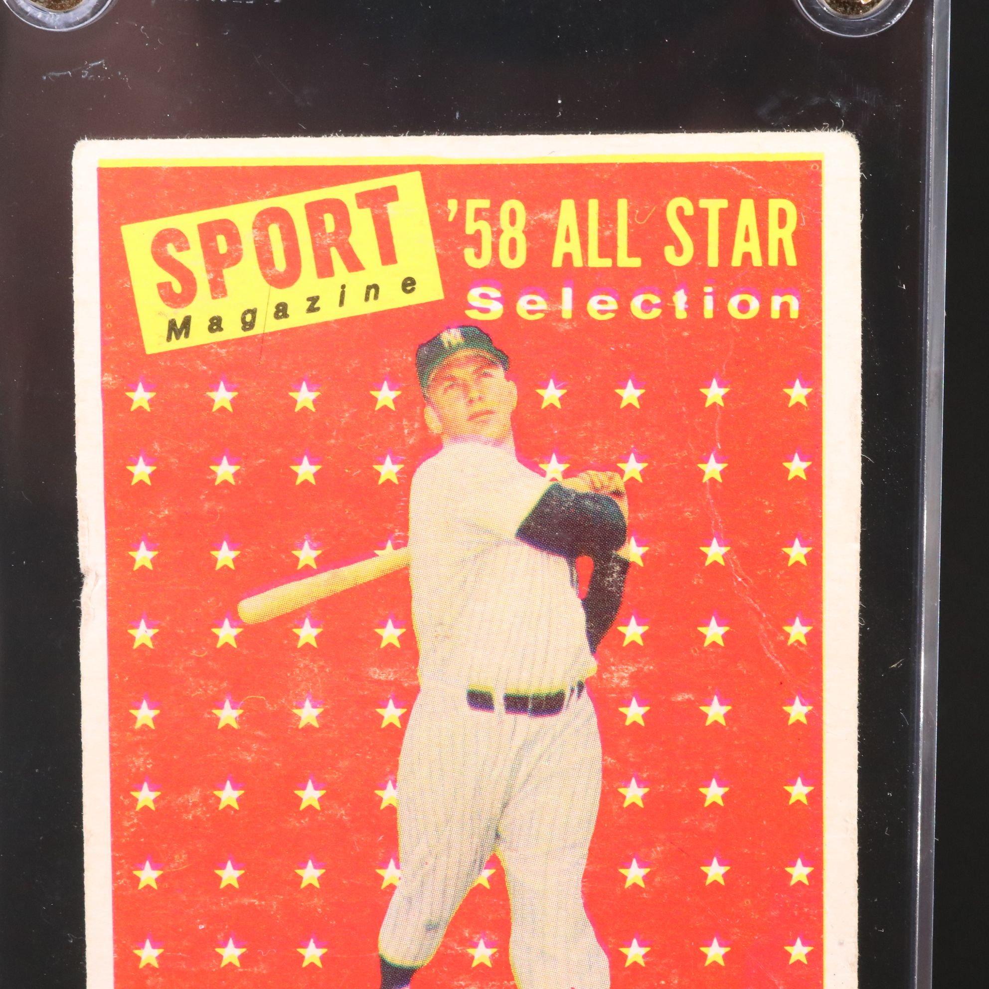 1958 Topps Mickey Mantle New York Yankees All-Star Baseball Card