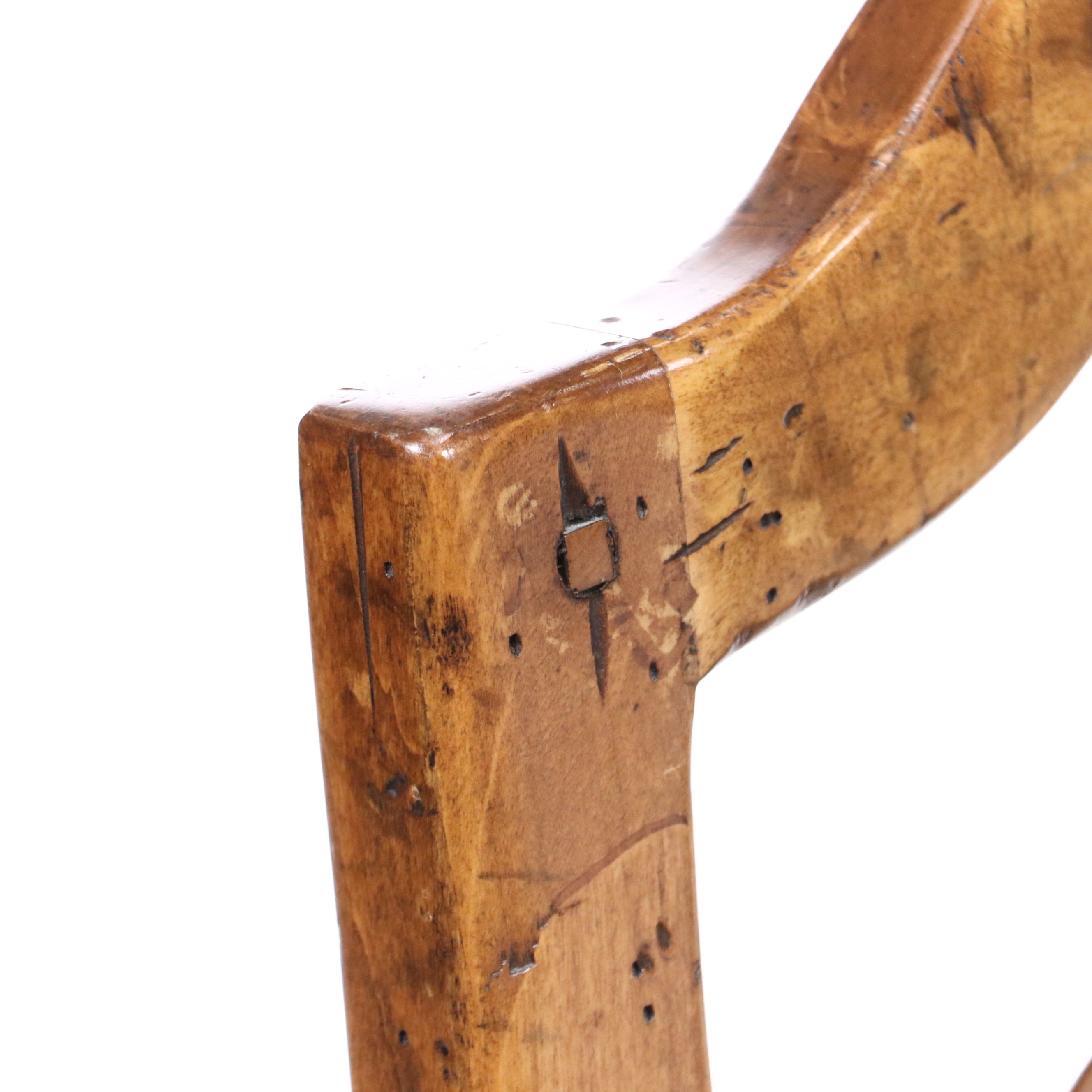 French Provincial Style Settee with Woven Rush Seat