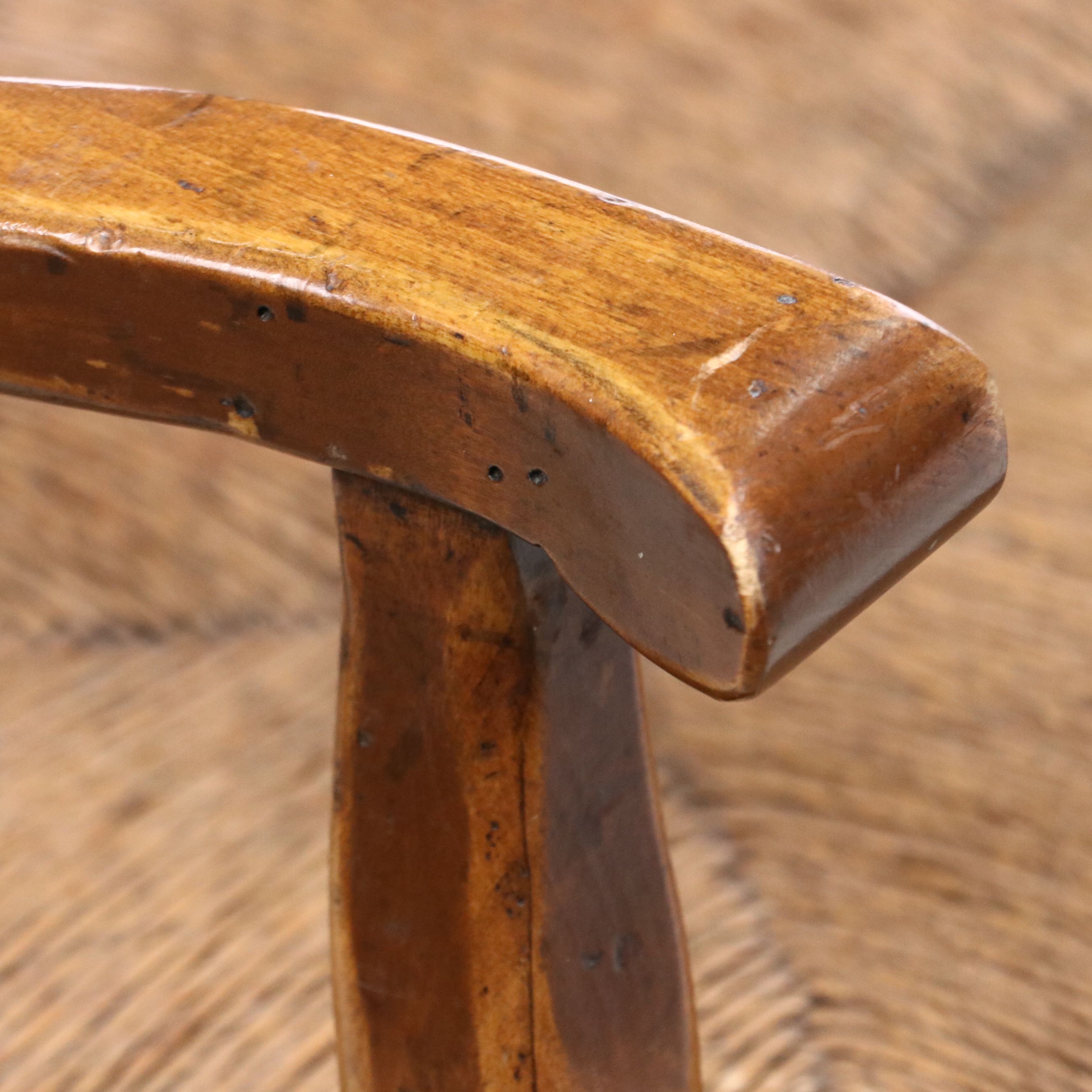 French Provincial Style Settee with Woven Rush Seat