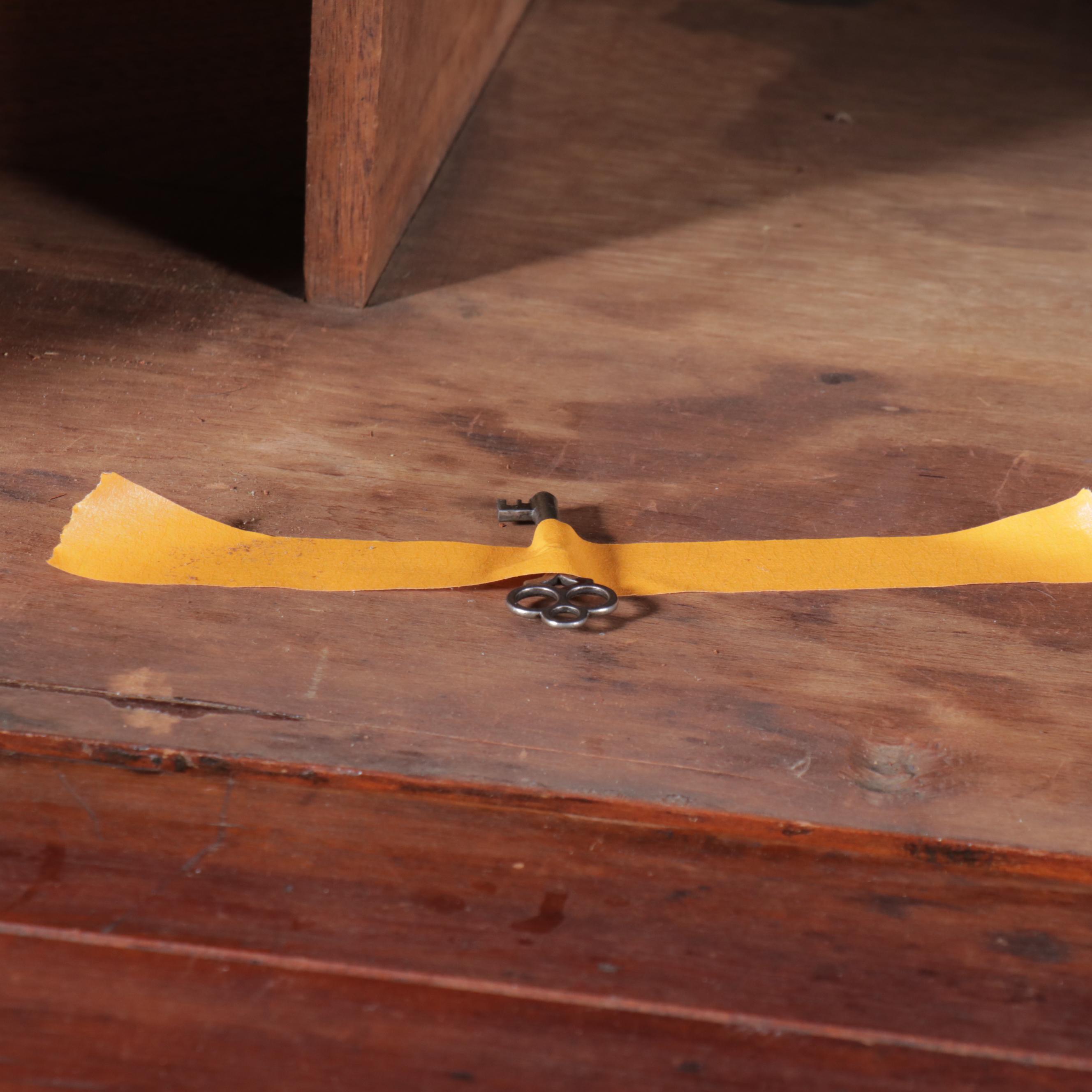 Cherry Three-Drawer Secretary Desk