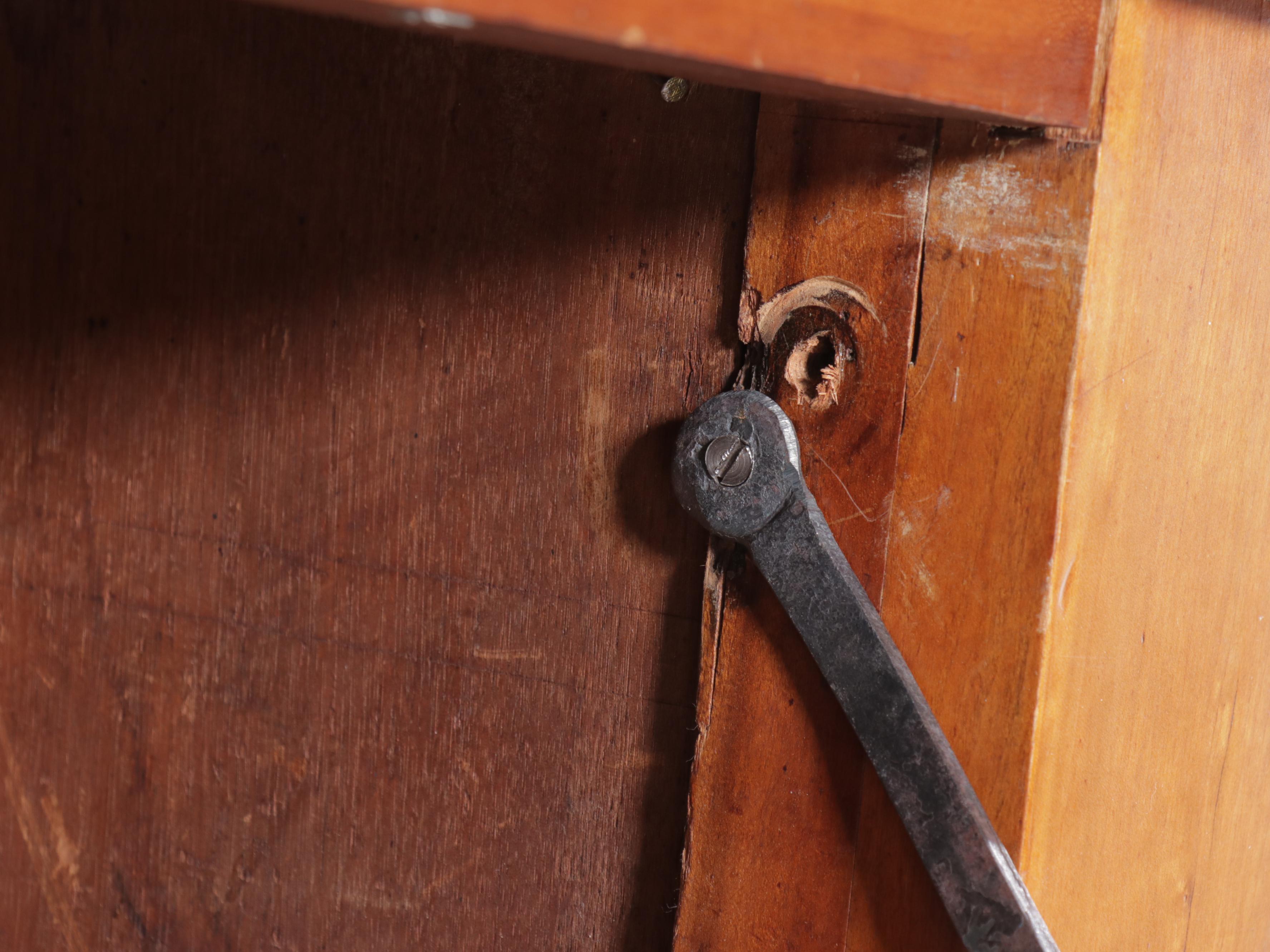Cherry Three-Drawer Secretary Desk
