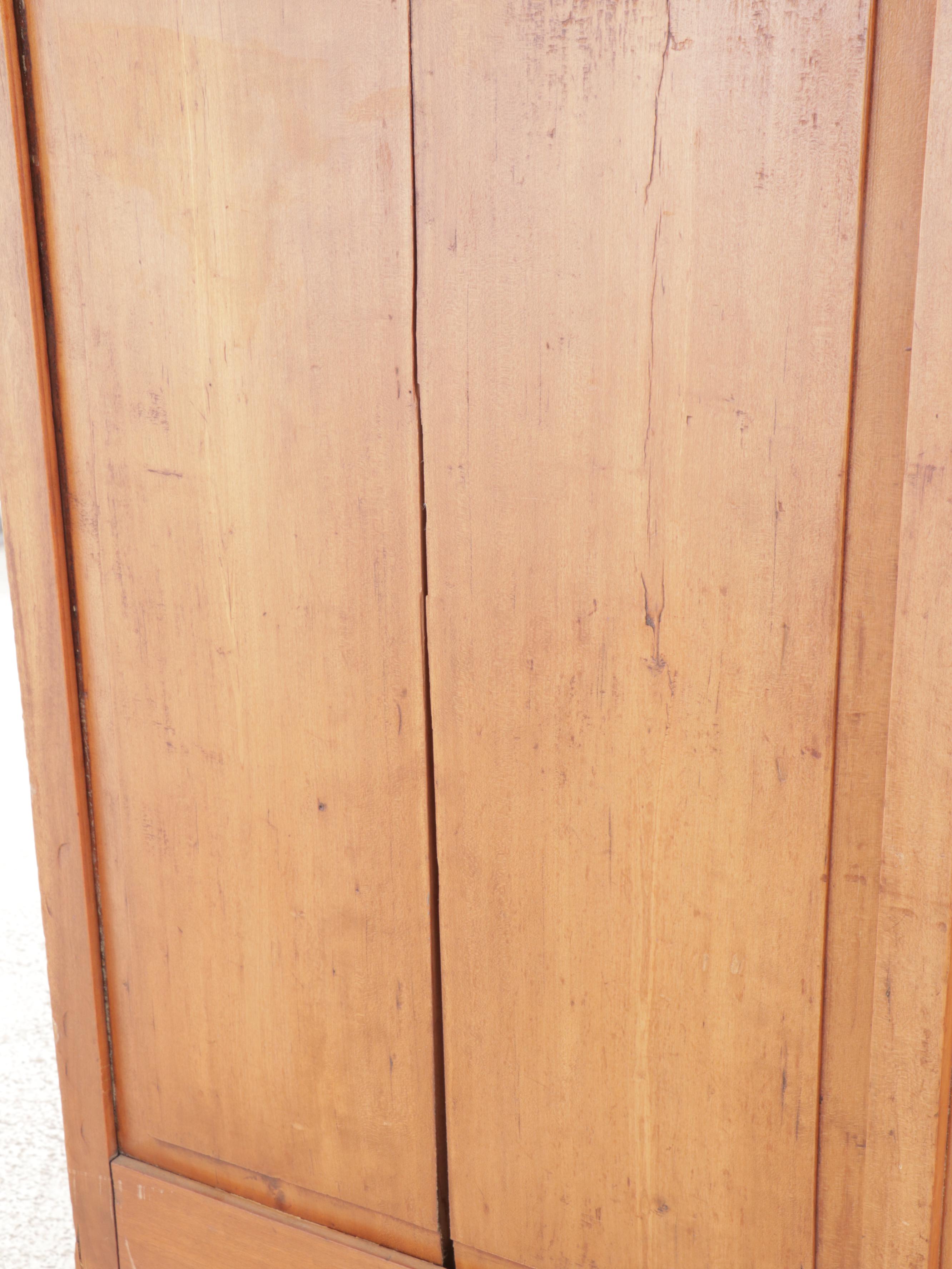 Cherry Three-Drawer Secretary Desk