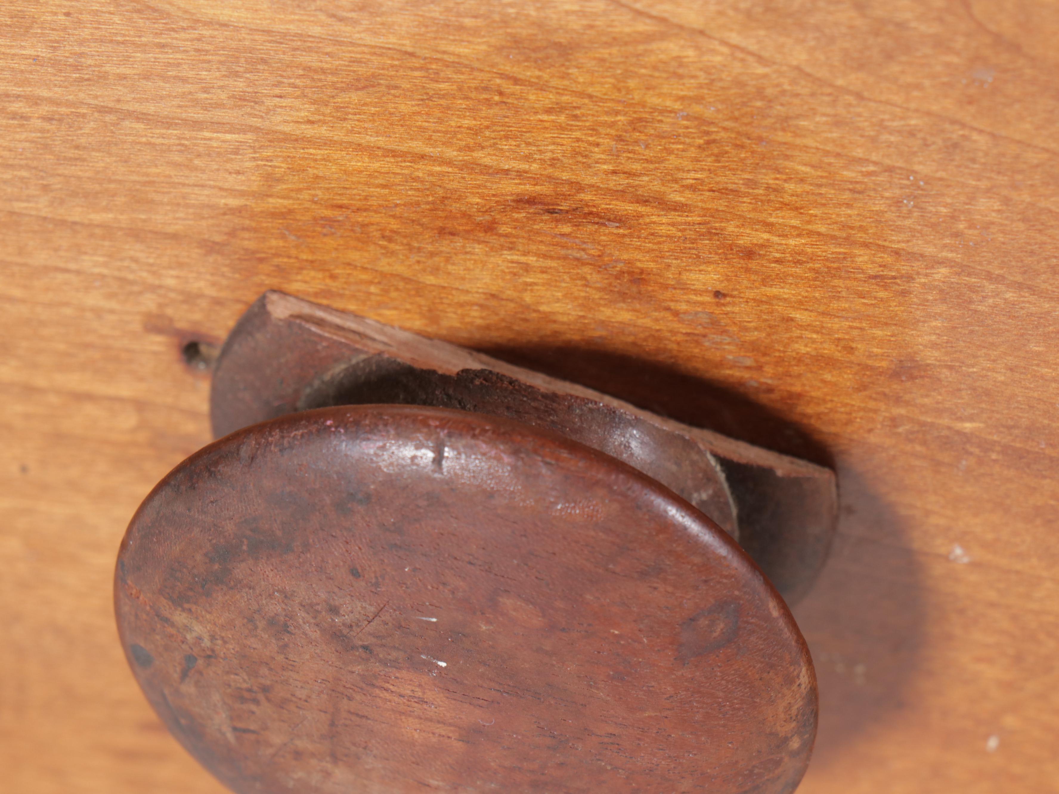 Cherry Three-Drawer Secretary Desk