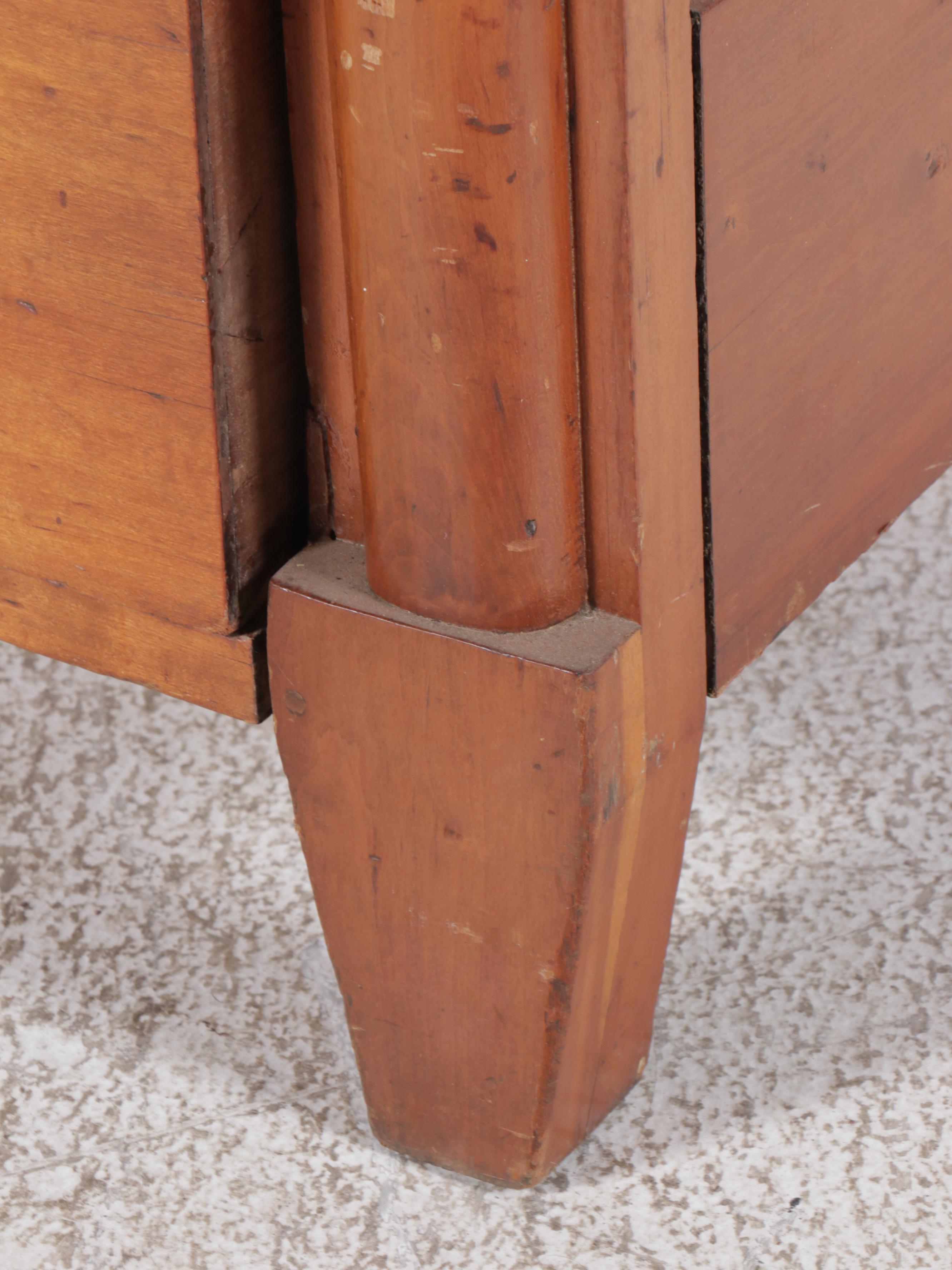 Cherry Three-Drawer Secretary Desk