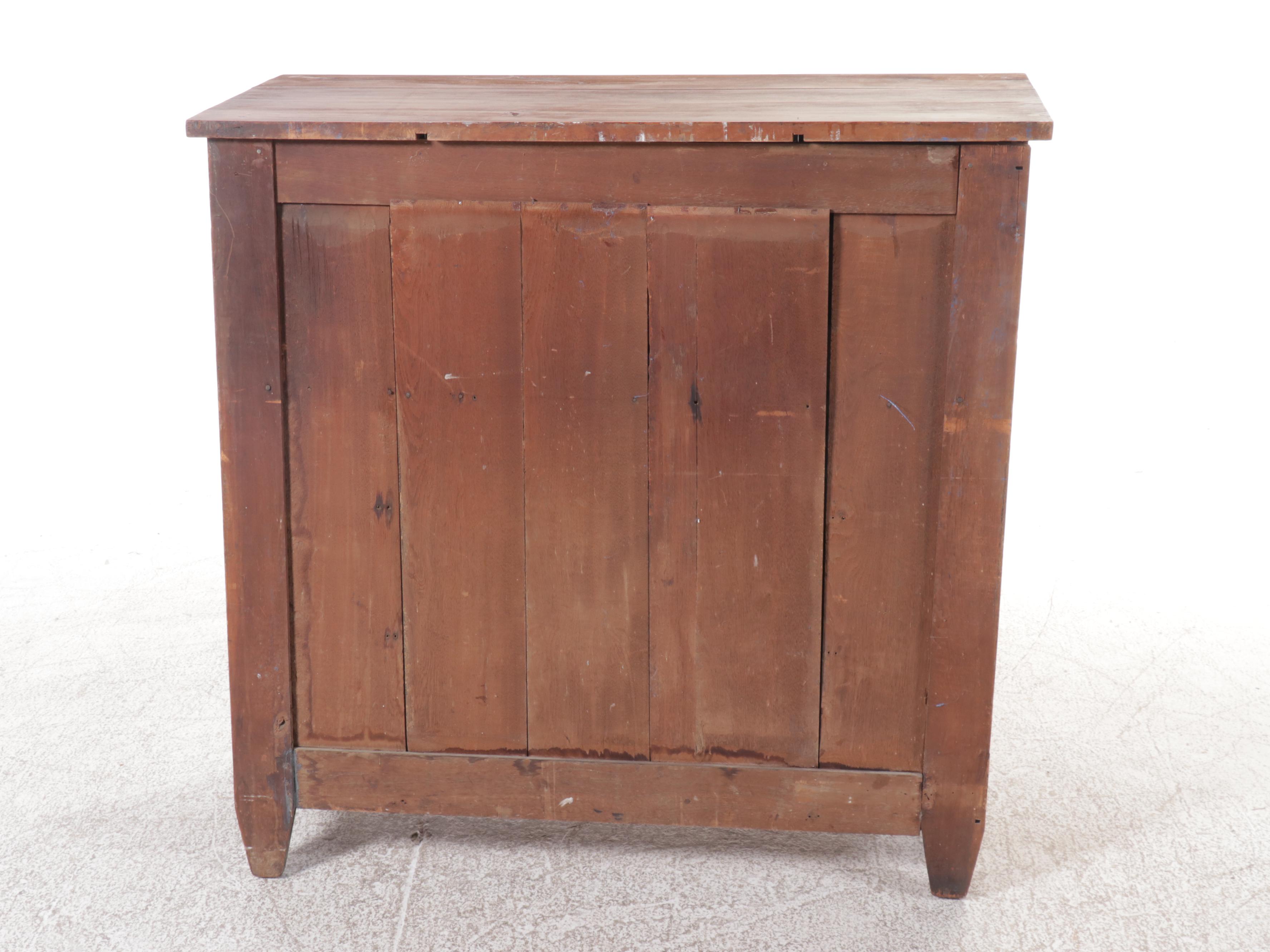 Cherry Three-Drawer Secretary Desk