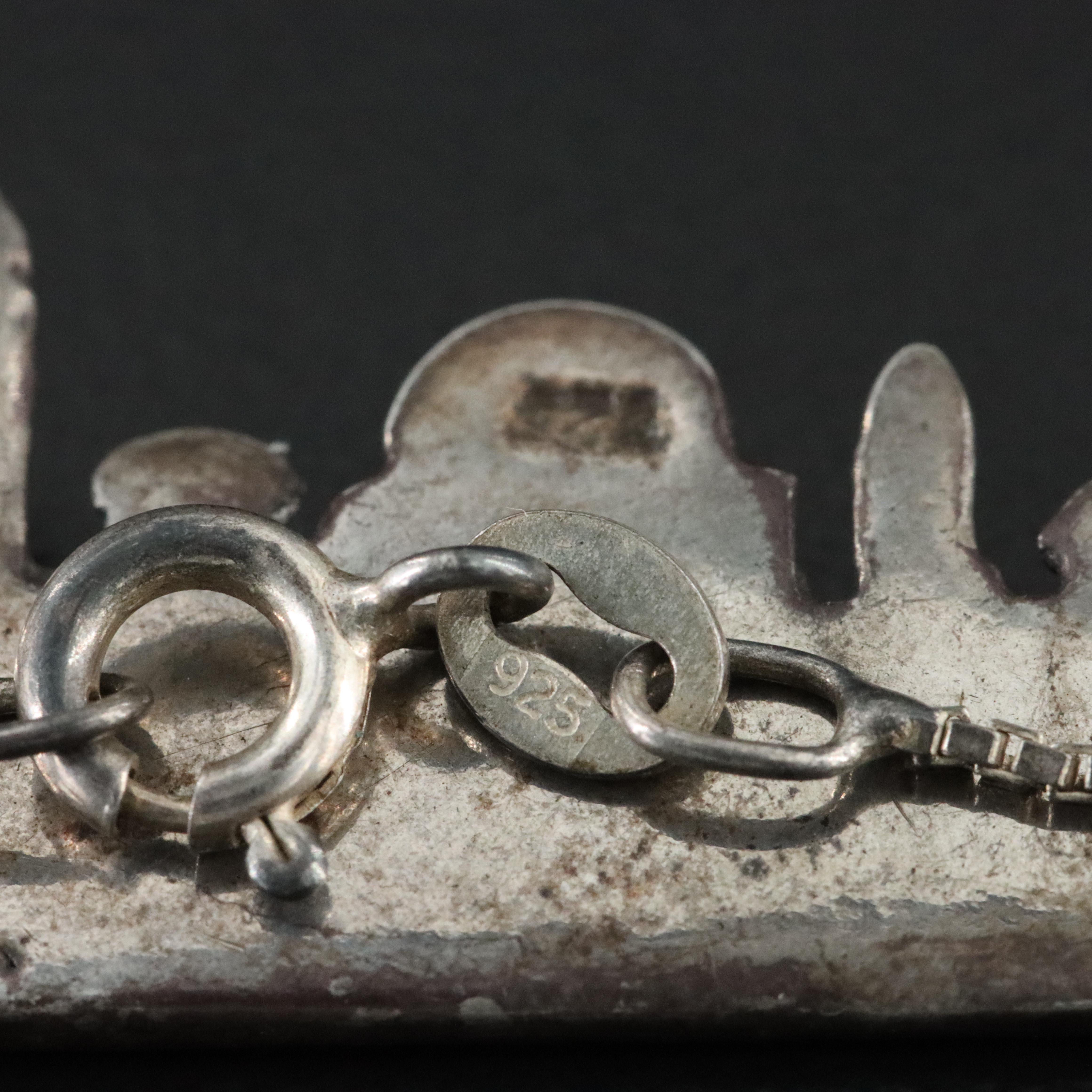 Sterling Cityscape Necklace