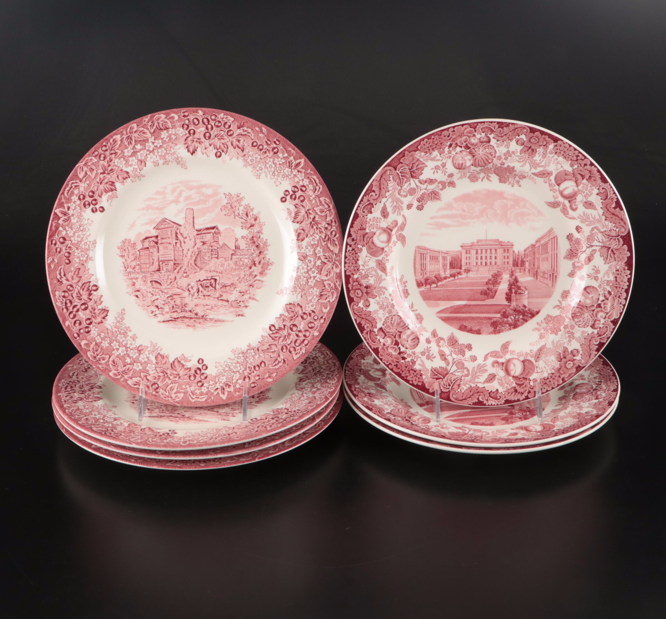 Wedgwood "Romantic England" Pink Ceramic Queens Ware and Japanese Pink Willow