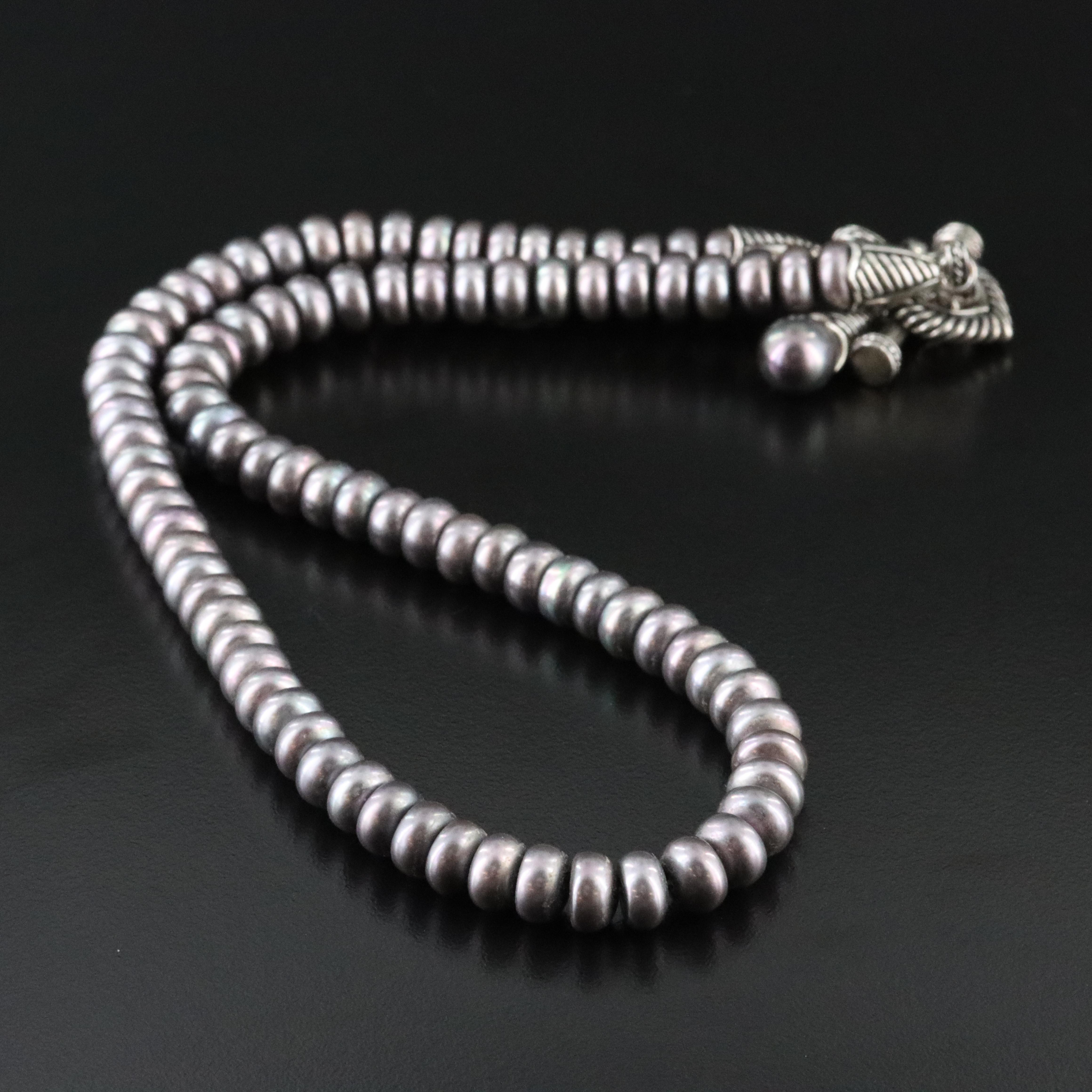 Honora Sterling Pearl Toggle Necklace