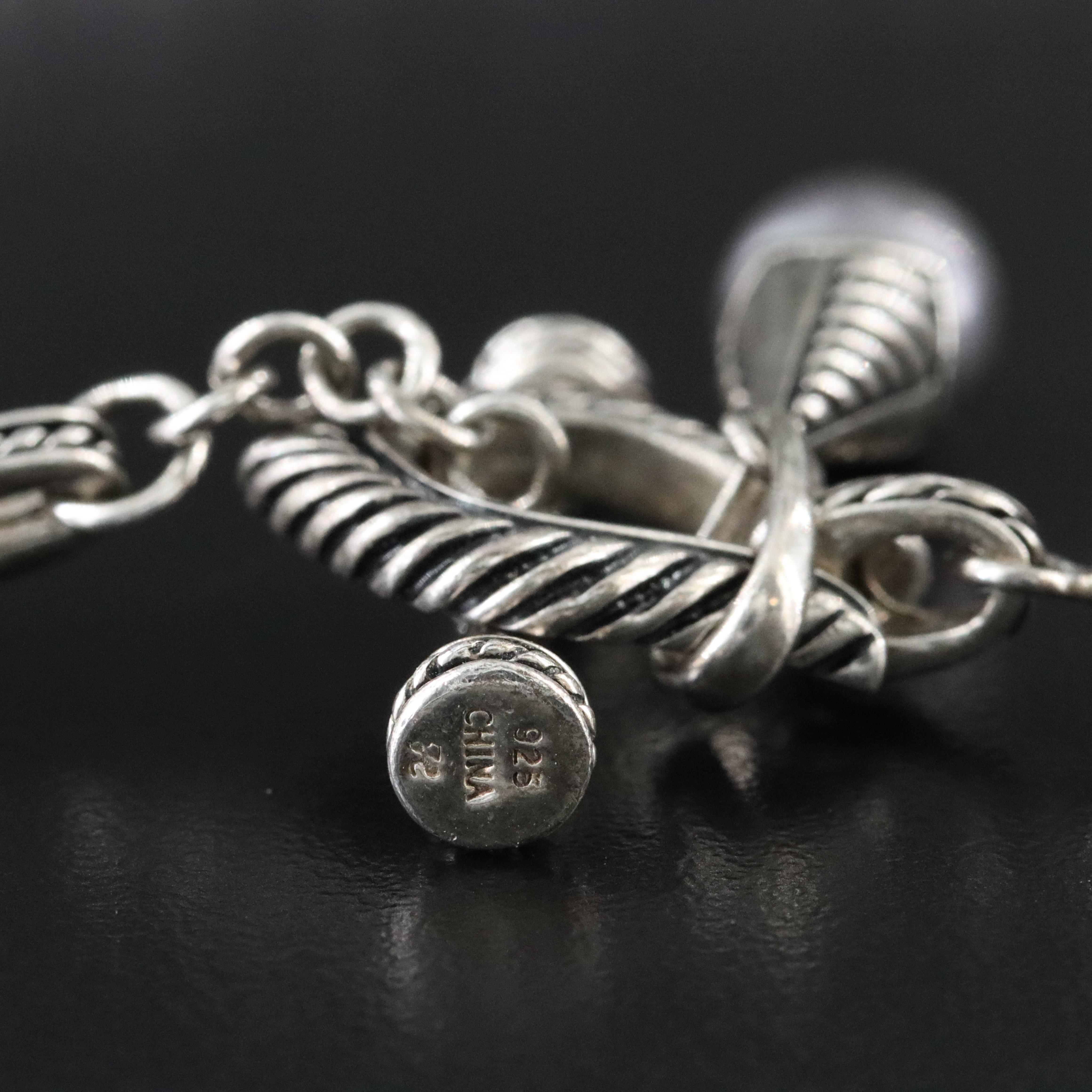 Honora Sterling Pearl Toggle Necklace