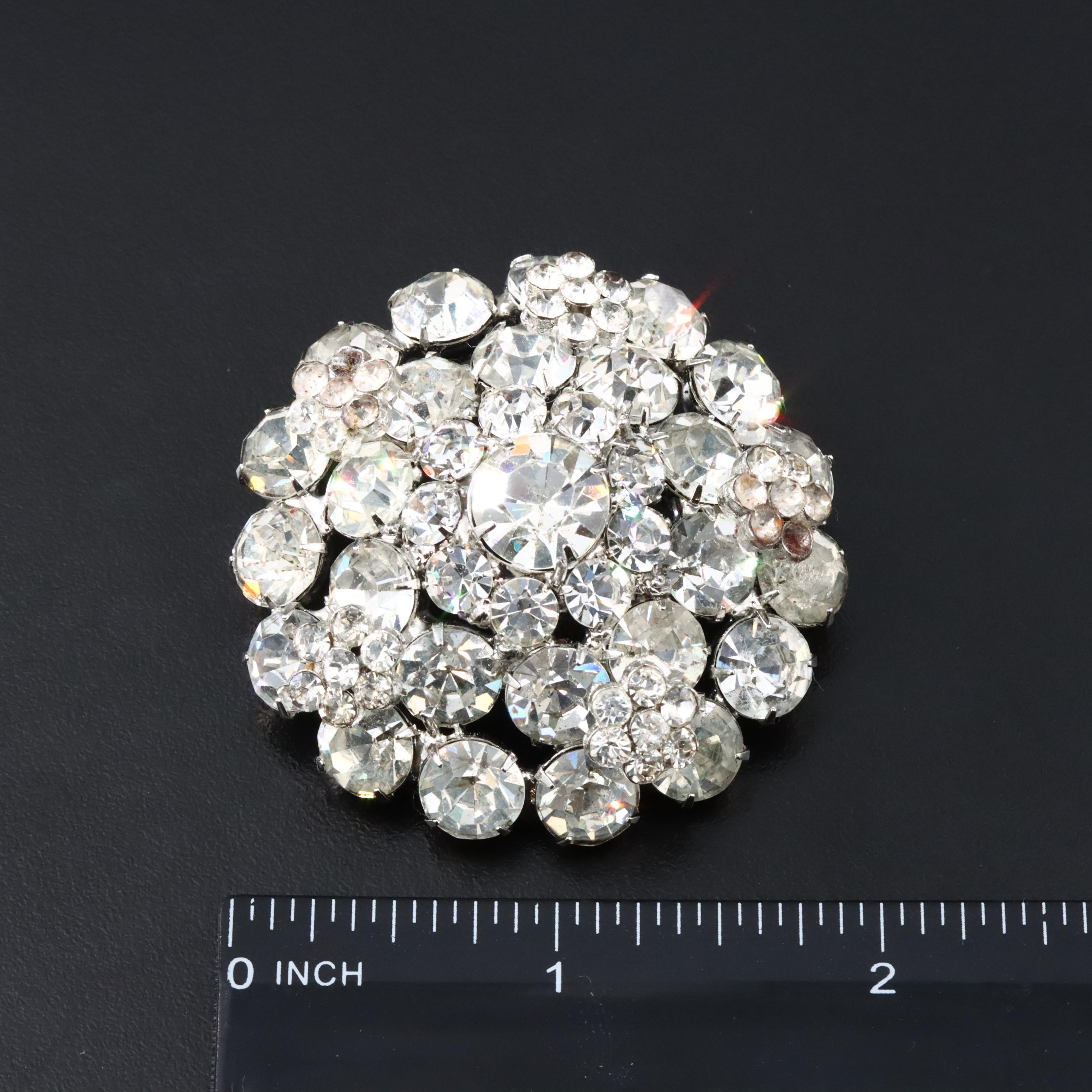 Vintage Weiss Rhinestone Brooch