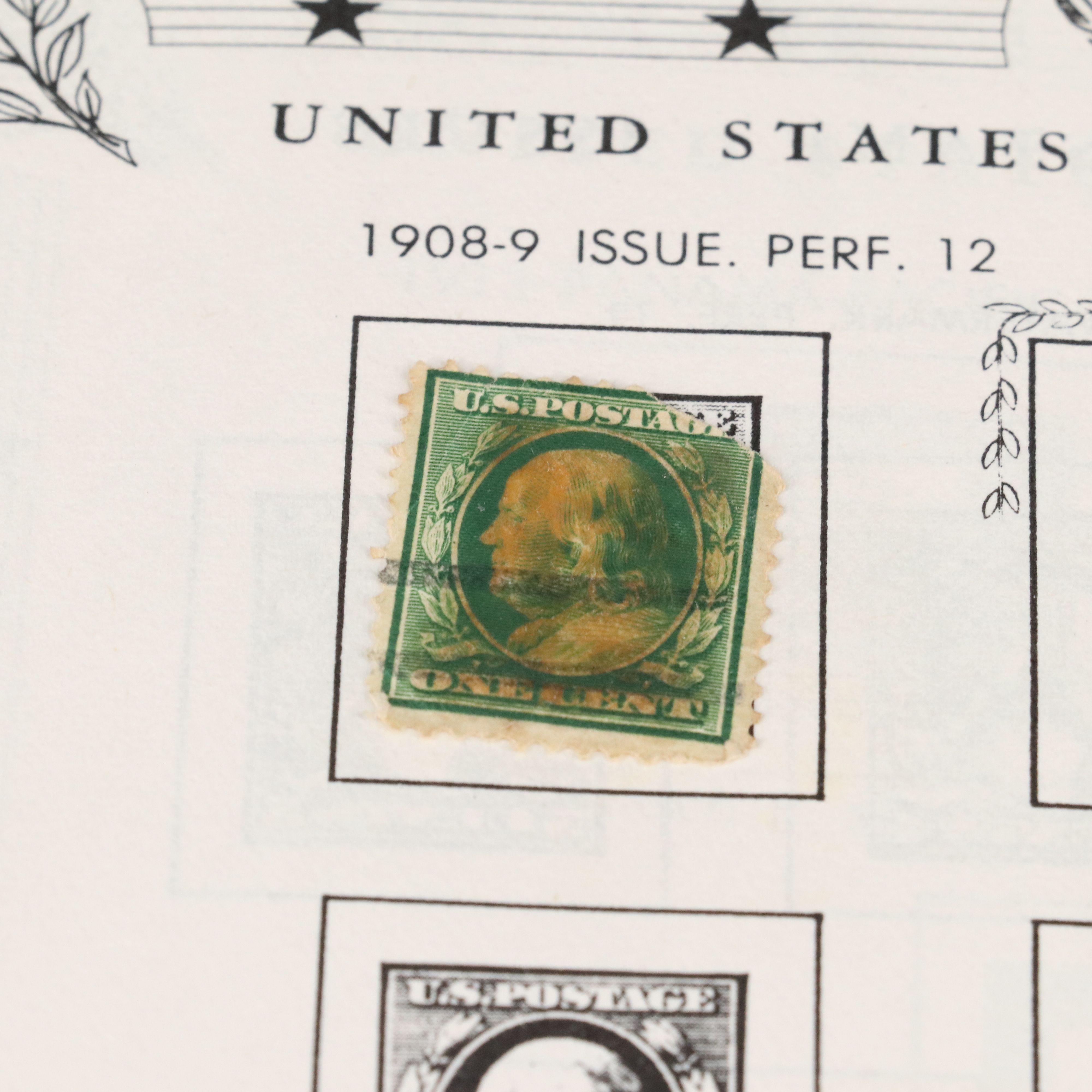 Jefferson United States stamp album and a Mint Roll of State Quarters