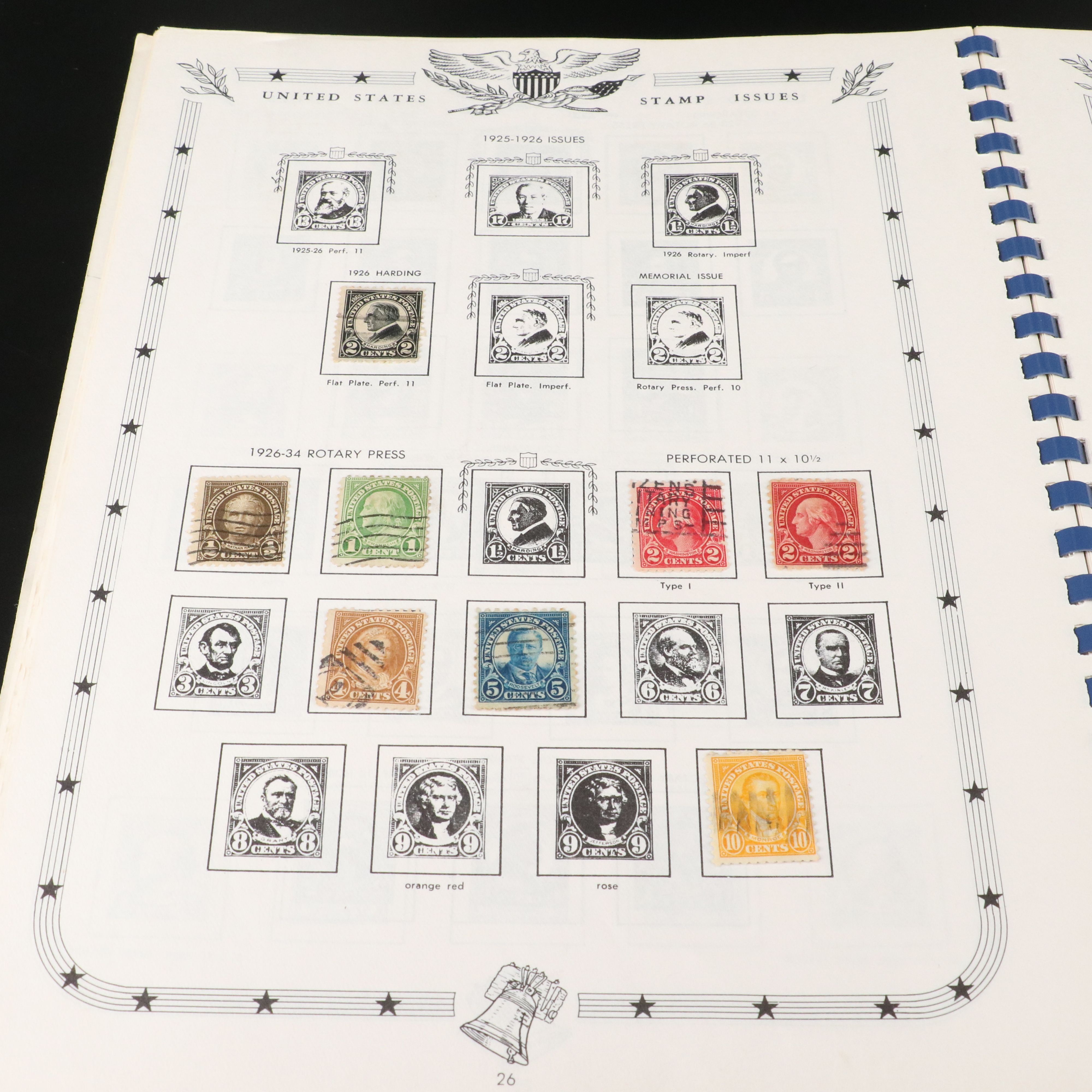 Jefferson United States stamp album and a Mint Roll of State Quarters