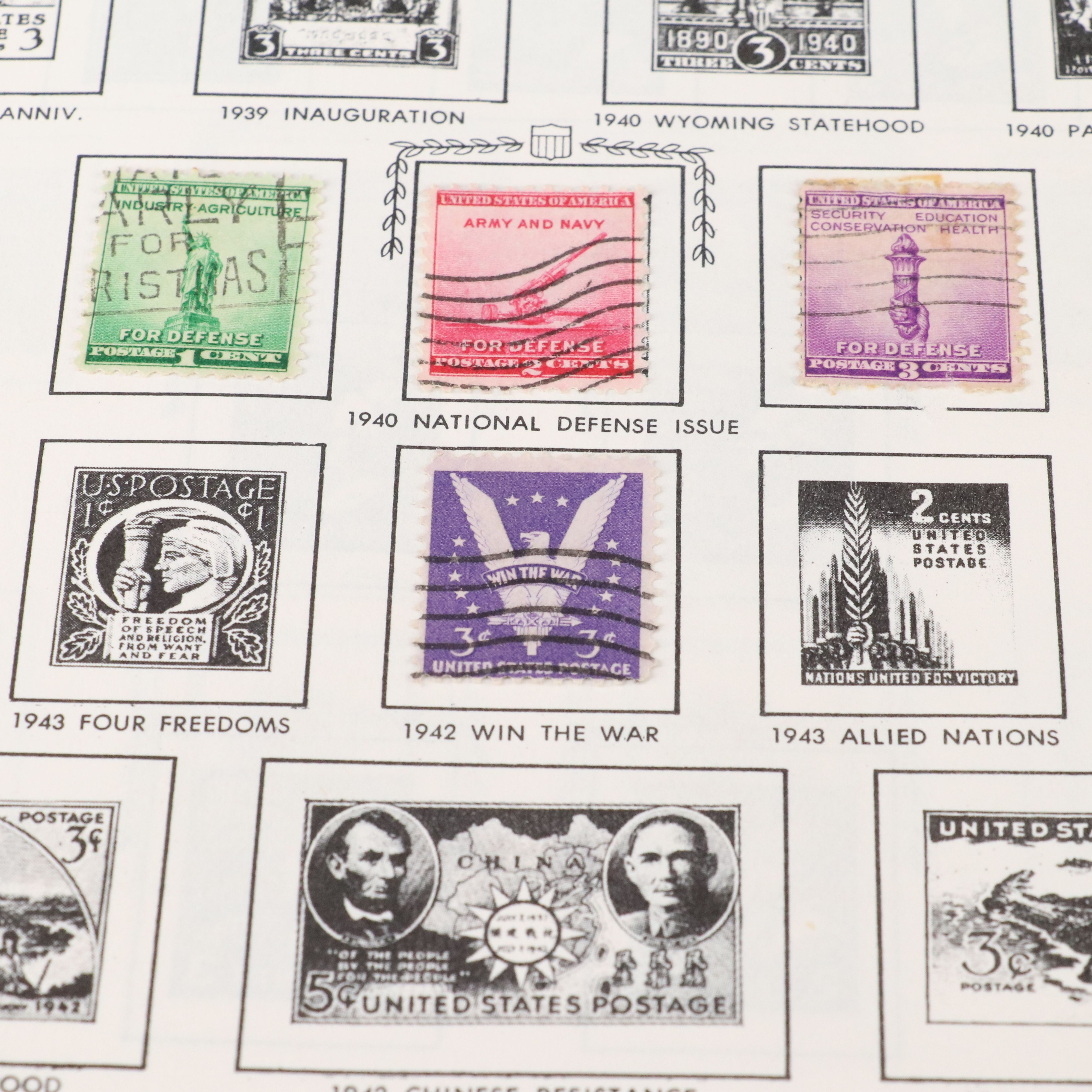 Jefferson United States stamp album and a Mint Roll of State Quarters