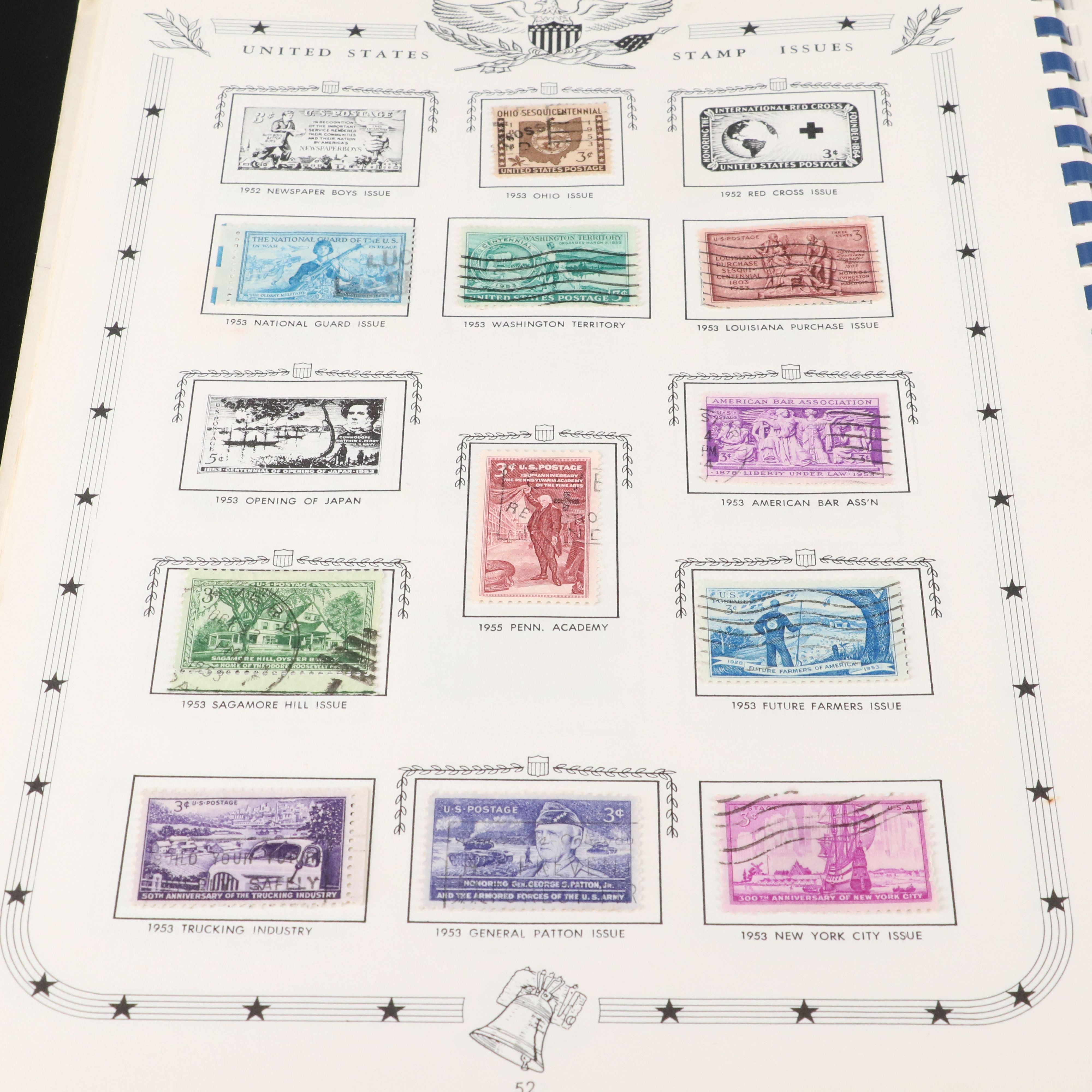 Jefferson United States stamp album and a Mint Roll of State Quarters